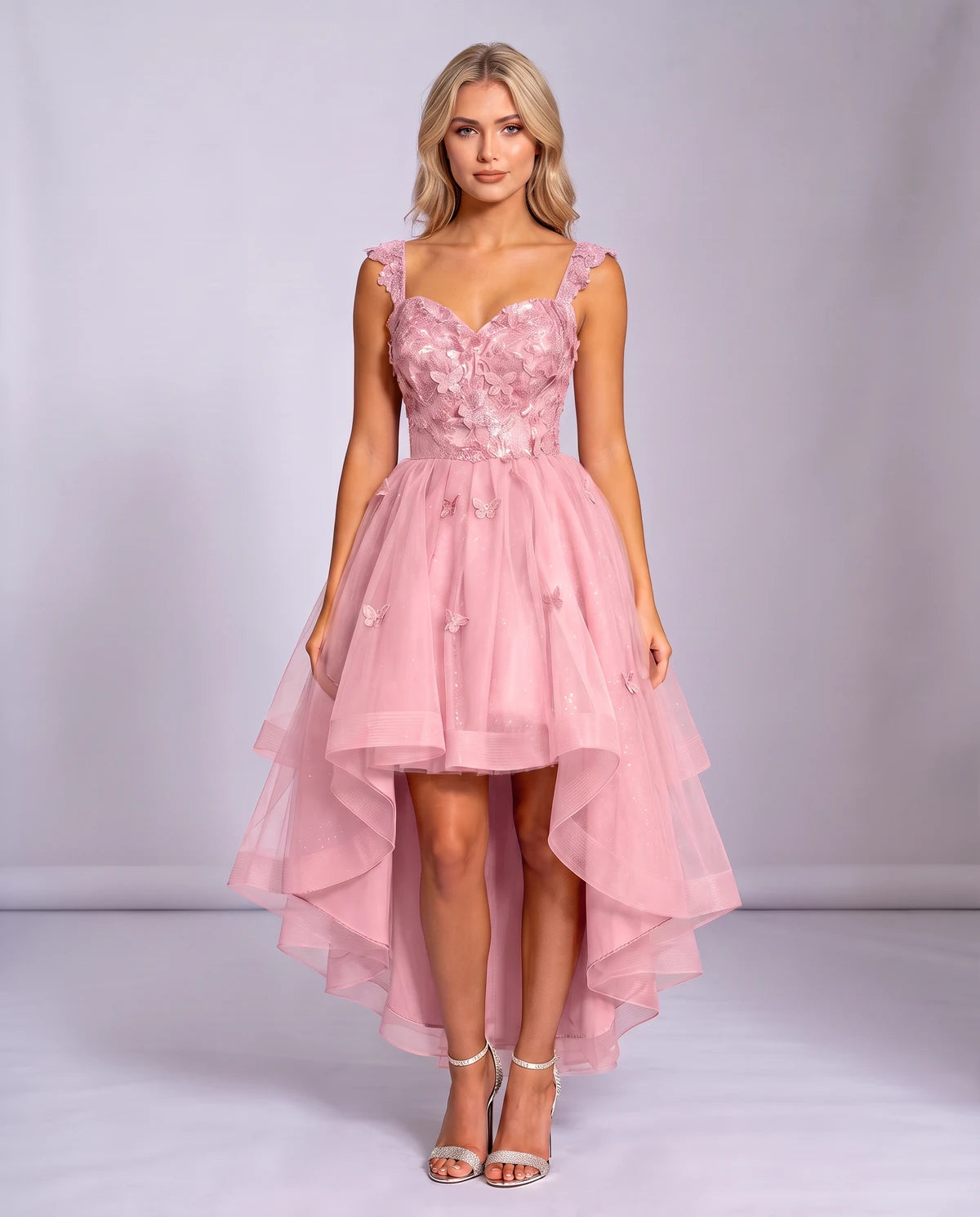 Georgiana Midi Dresses — Pink