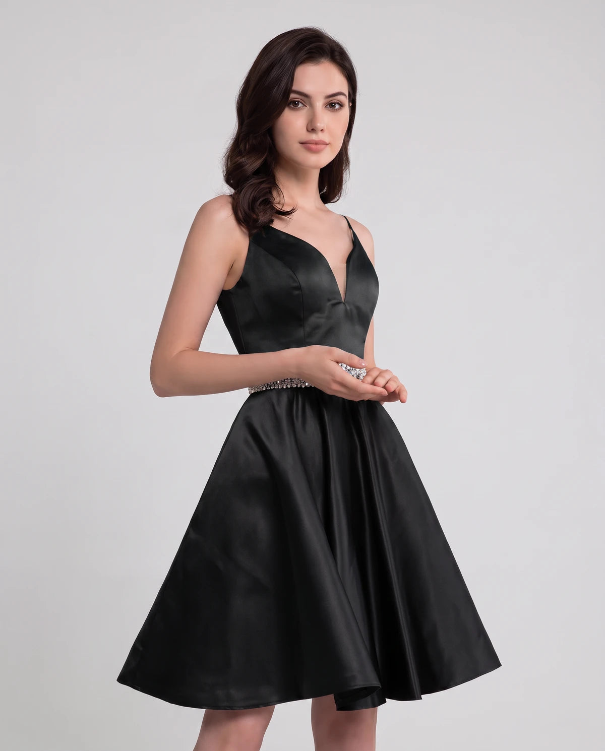 Guinevere Mini Dress — Black