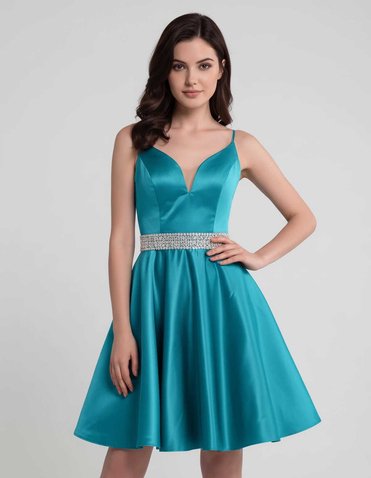 Guinevere Mini Dress — Blue | SKU: SD-18933-blue-2,SD-18933-blue-4,SD-18933-blue-6,SD-18933-blue-8,SD-18933-blue-10,SD-18933-blue-12,SD-18933-blue-14,SD-18933-blue-16,SD-18933-blue-16W,SD-18933-blue-18W,SD-18933-blue-20W,SD-18933-blue-22W
