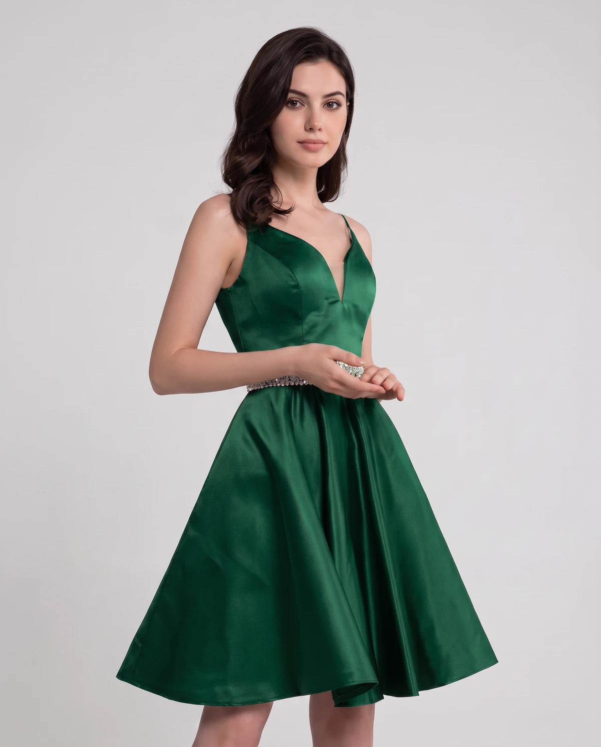 Guinevere Mini Dress — Green