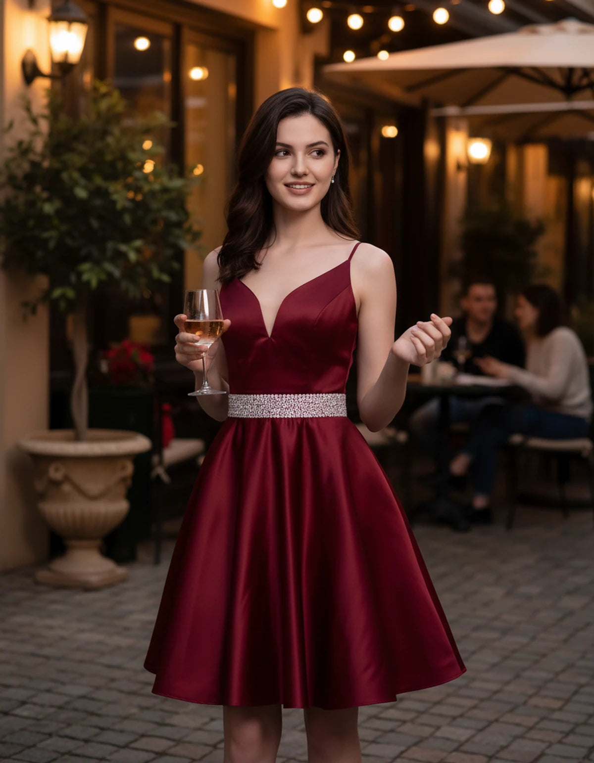 Guinevere Mini Dress — Red | SKU: SD-18933-red-2,SD-18933-red-4,SD-18933-red-6,SD-18933-red-8,SD-18933-red-10,SD-18933-red-12,SD-18933-red-14,SD-18933-red-16,SD-18933-red-16W,SD-18933-red-18W,SD-18933-red-20W,SD-18933-red-22W
