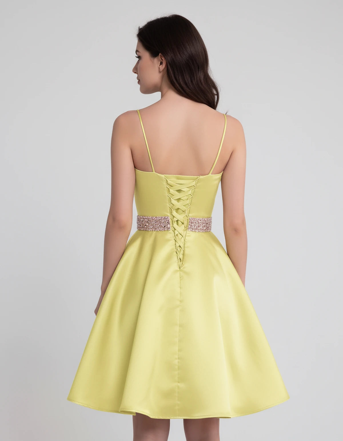 Guinevere Mini Dress — Yellow | SKU: SD-18933-yellow-2,SD-18933-yellow-4,SD-18933-yellow-6,SD-18933-yellow-8,SD-18933-yellow-10,SD-18933-yellow-12,SD-18933-yellow-14,SD-18933-yellow-16,SD-18933-yellow-16W,SD-18933-yellow-18W,SD-18933-yellow-20W,SD-18933-yellow-22W
