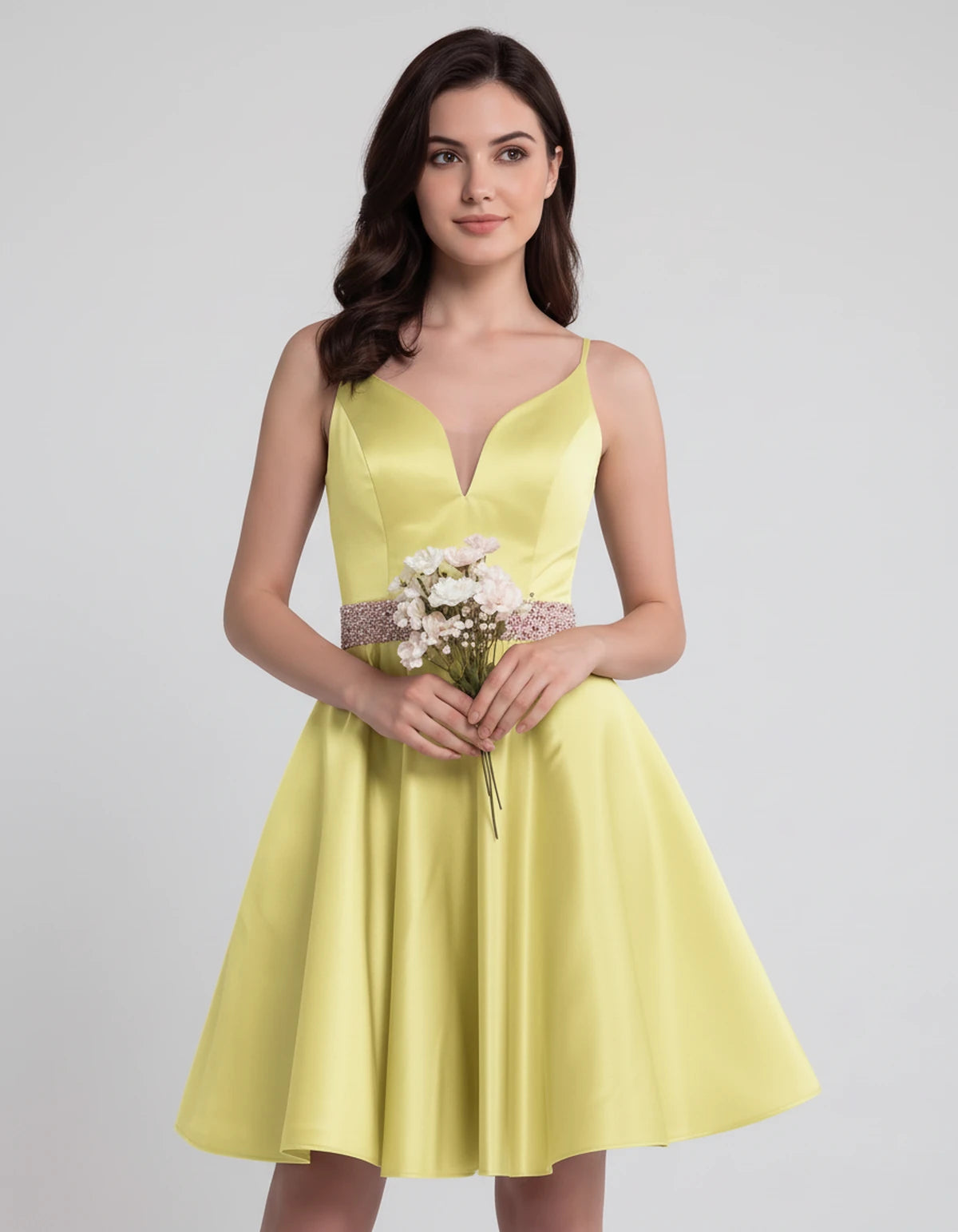 Guinevere Mini Dress — Yellow | SKU: SD-18933-yellow-2,SD-18933-yellow-4,SD-18933-yellow-6,SD-18933-yellow-8,SD-18933-yellow-10,SD-18933-yellow-12,SD-18933-yellow-14,SD-18933-yellow-16,SD-18933-yellow-16W,SD-18933-yellow-18W,SD-18933-yellow-20W,SD-18933-yellow-22W