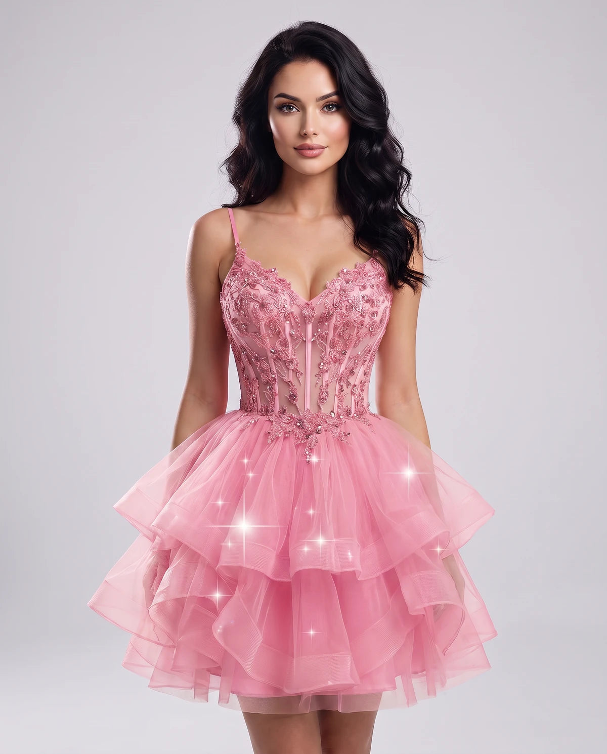 Hadriana Mini Dress — Pink