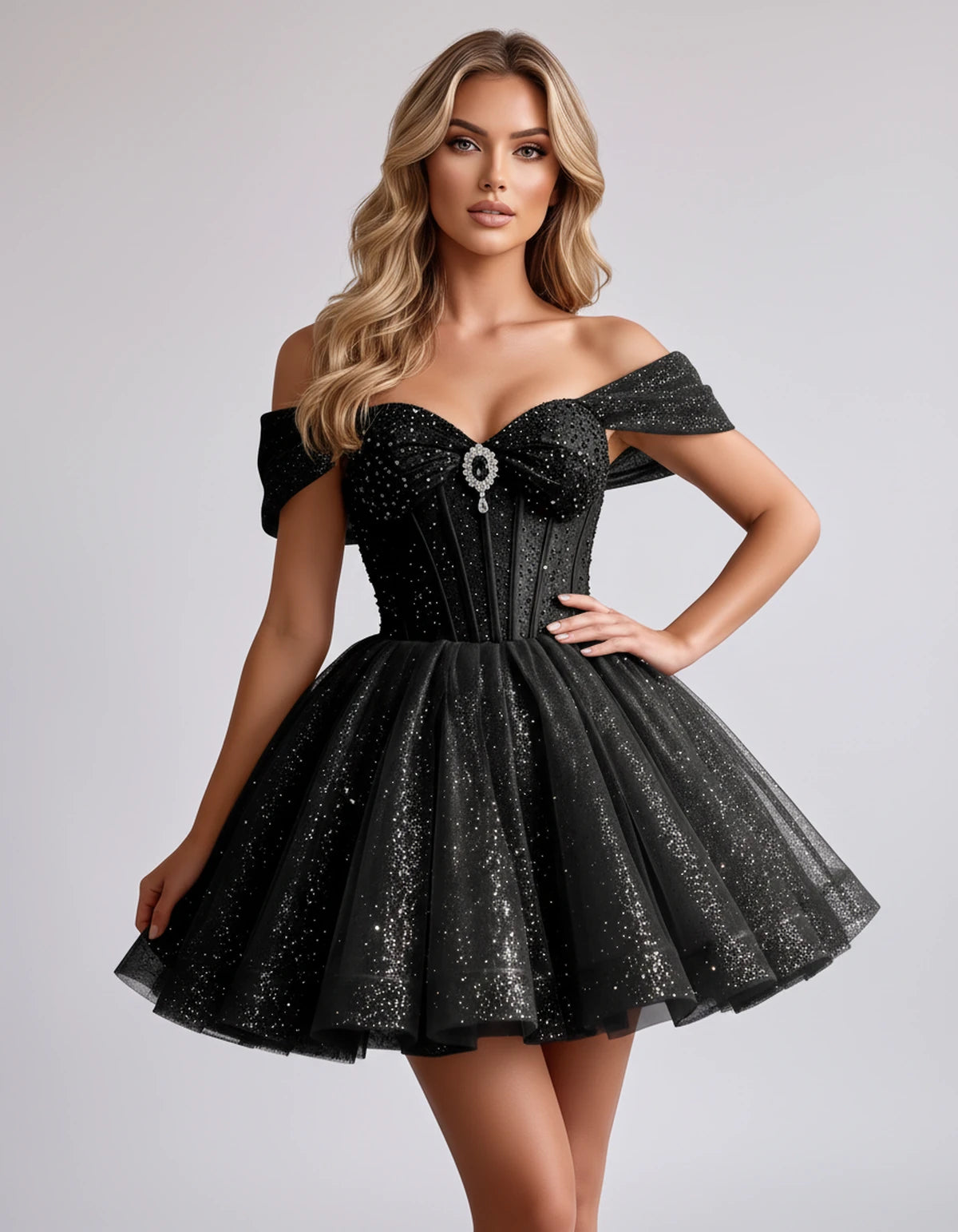 Hazelwood Mini Dress — Black | SKU: SD-12546-black-2,SD-12546-black-4,SD-12546-black-6,SD-12546-black-8,SD-12546-black-10,SD-12546-black-12,SD-12546-black-14,SD-12546-black-16,SD-12546-black-16W,SD-12546-black-18W,SD-12546-black-20W,SD-12546-black-22W