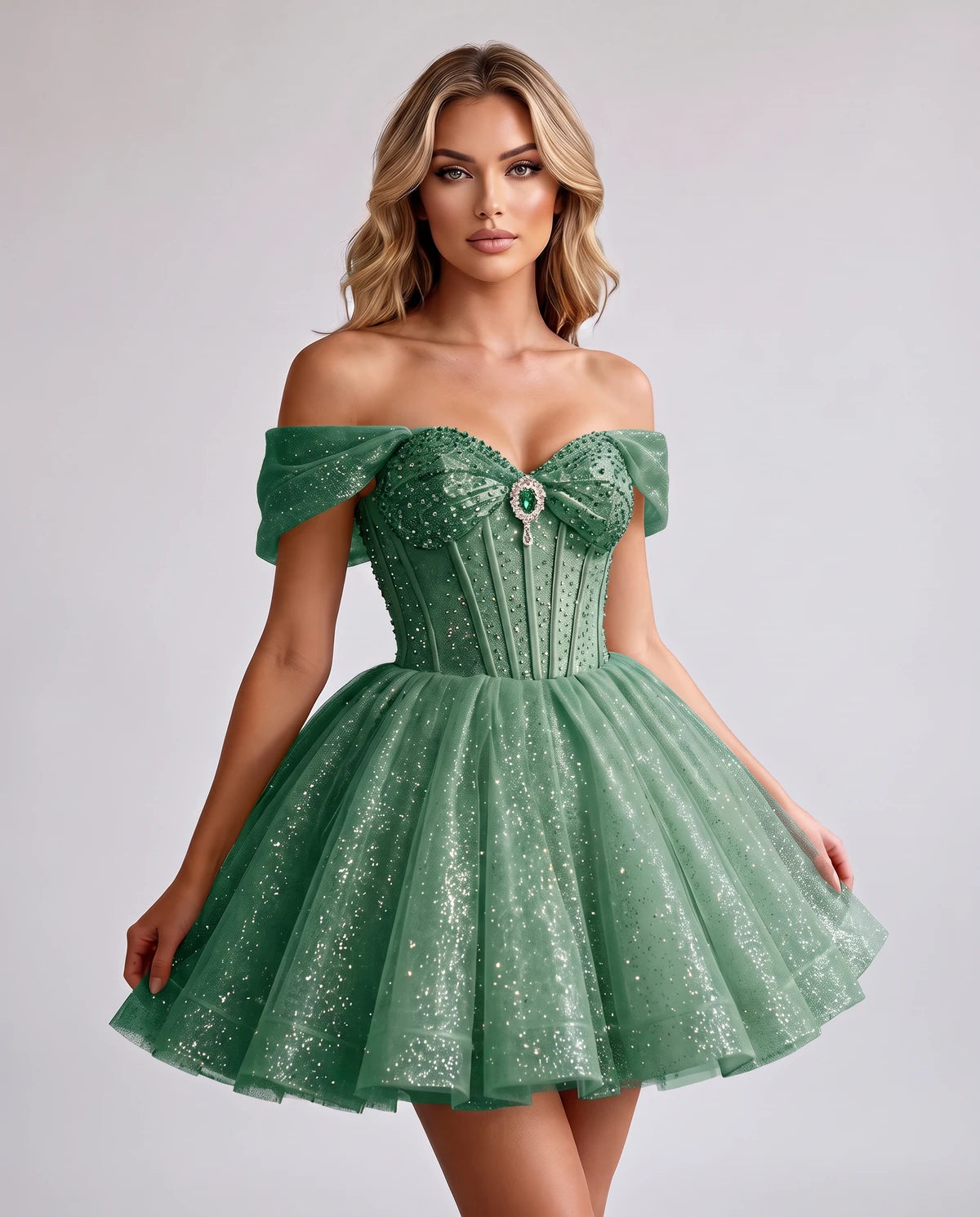 Hazelwood Mini Dress — Dusty Sage