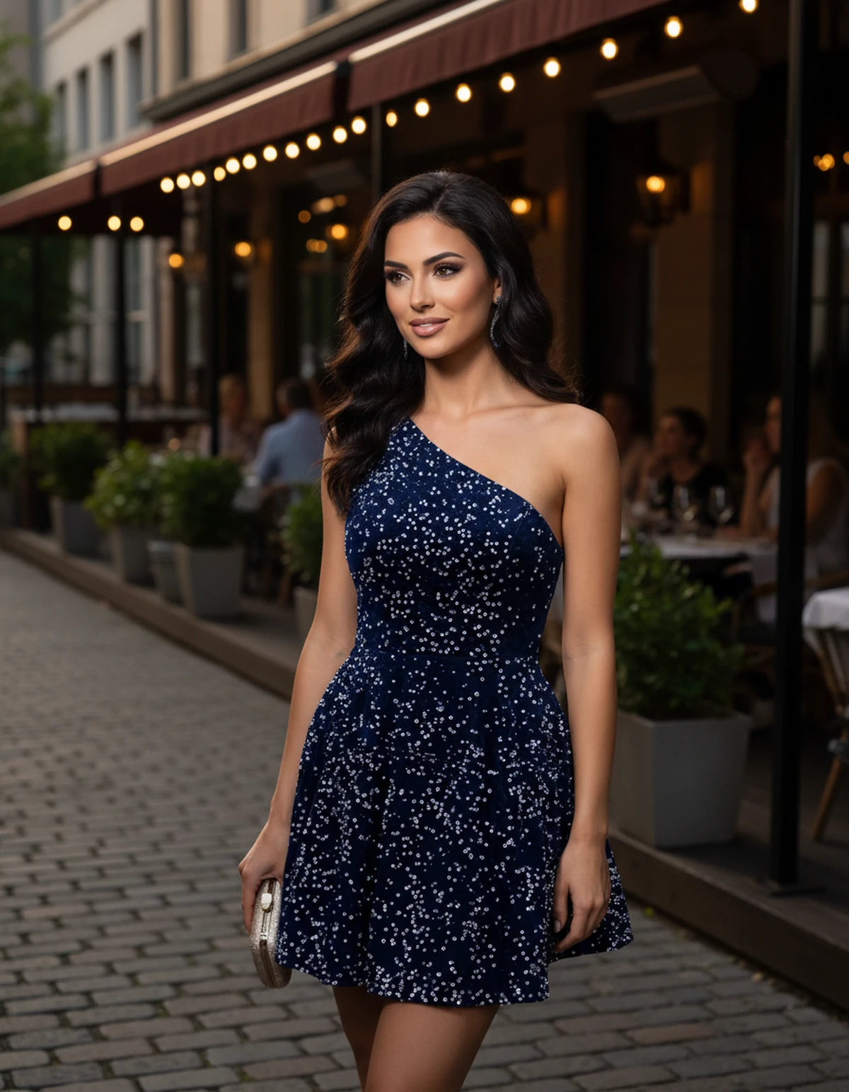 Hermione Mini Dress — Navy | SKU: SD-65746-navy-2,SD-65746-navy-4,SD-65746-navy-6,SD-65746-navy-8,SD-65746-navy-10,SD-65746-navy-12,SD-65746-navy-14,SD-65746-navy-16,SD-65746-navy-16W,SD-65746-navy-18W,SD-65746-navy-20W,SD-65746-navy-22W