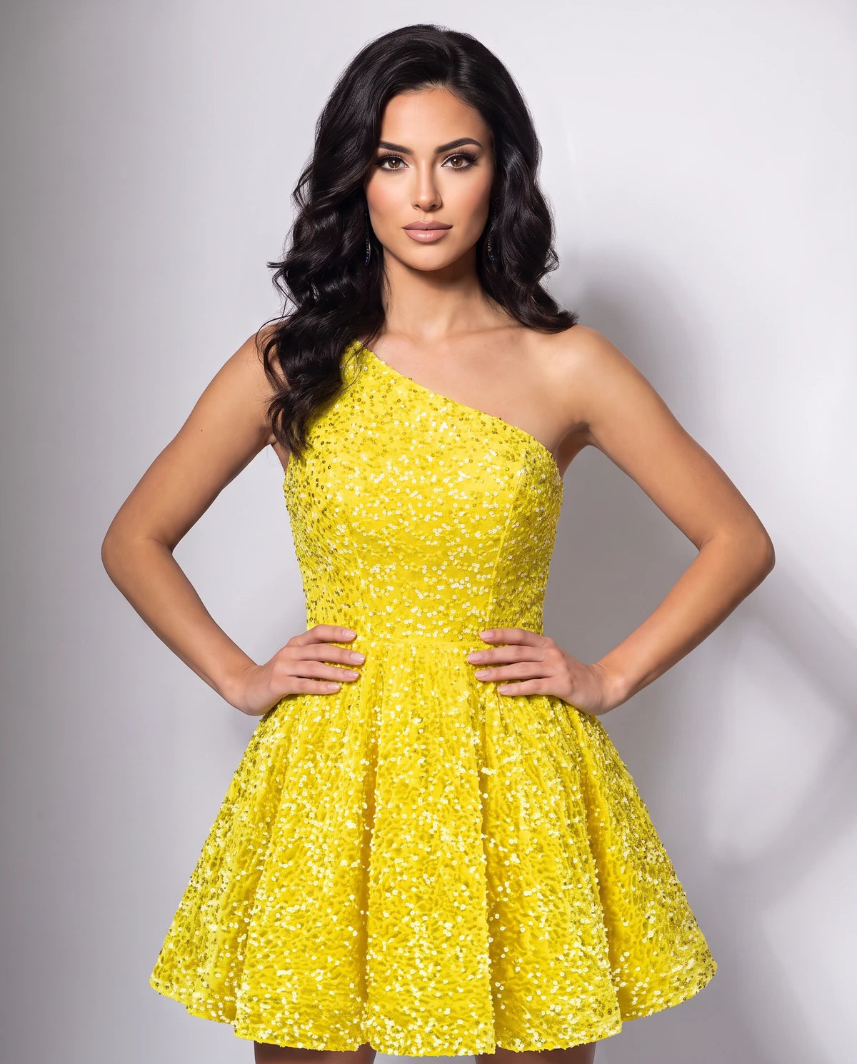 Hermione Mini Dress — Yellow