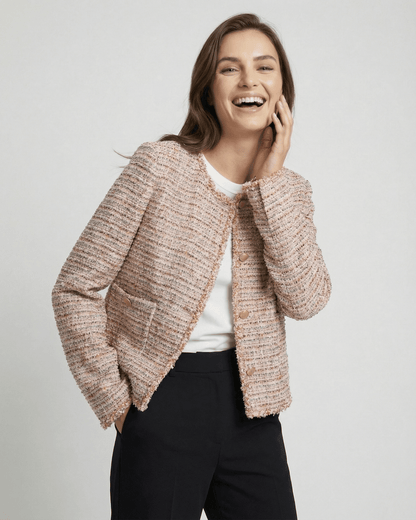 Florence Jacket by Lauven – Elegant women’s tweed jacket, perfect for modern workwear and tailored looks.