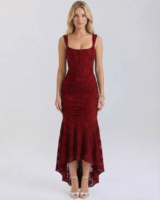 Crimson Maxi Dress