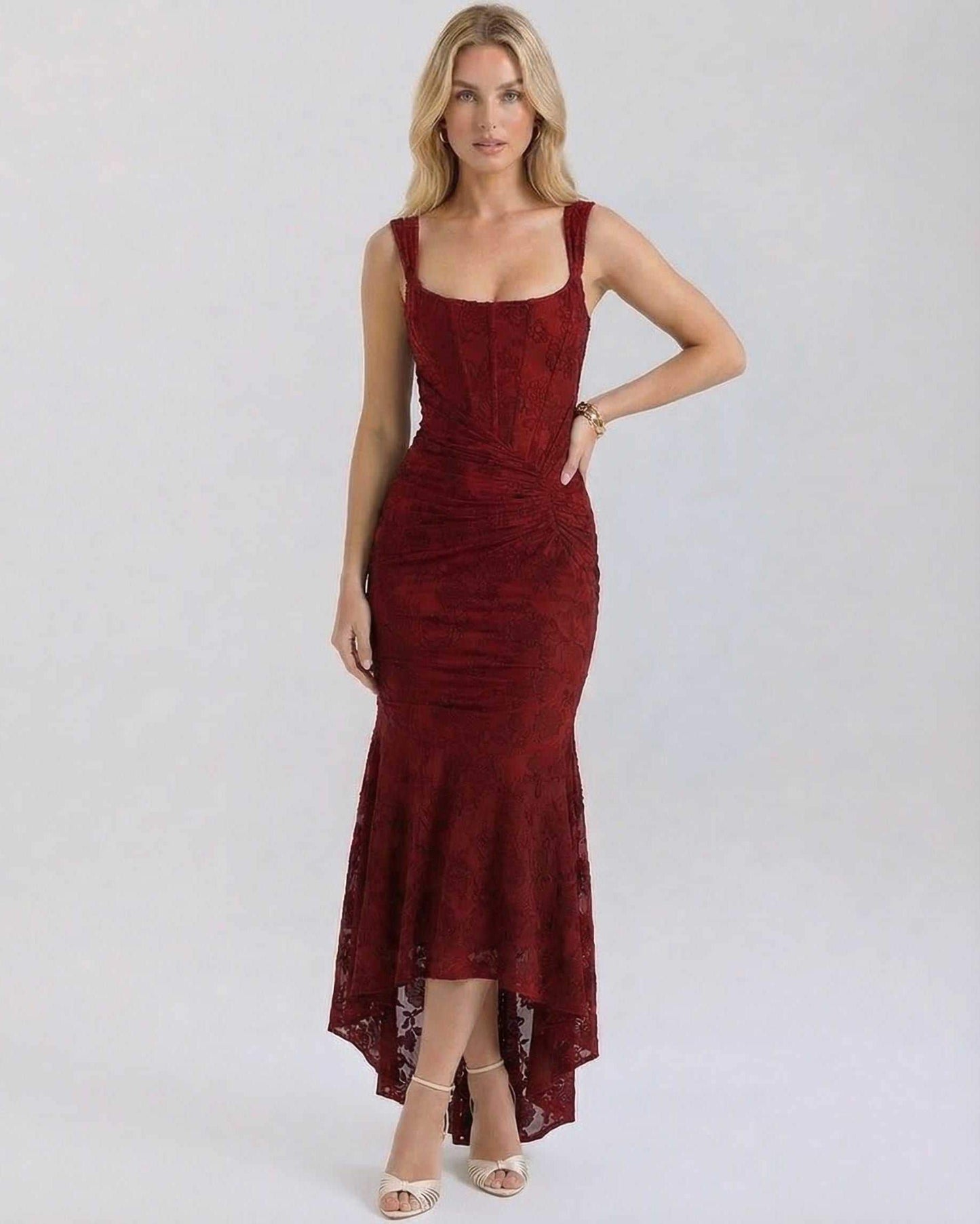 Crimson Maxi Dress