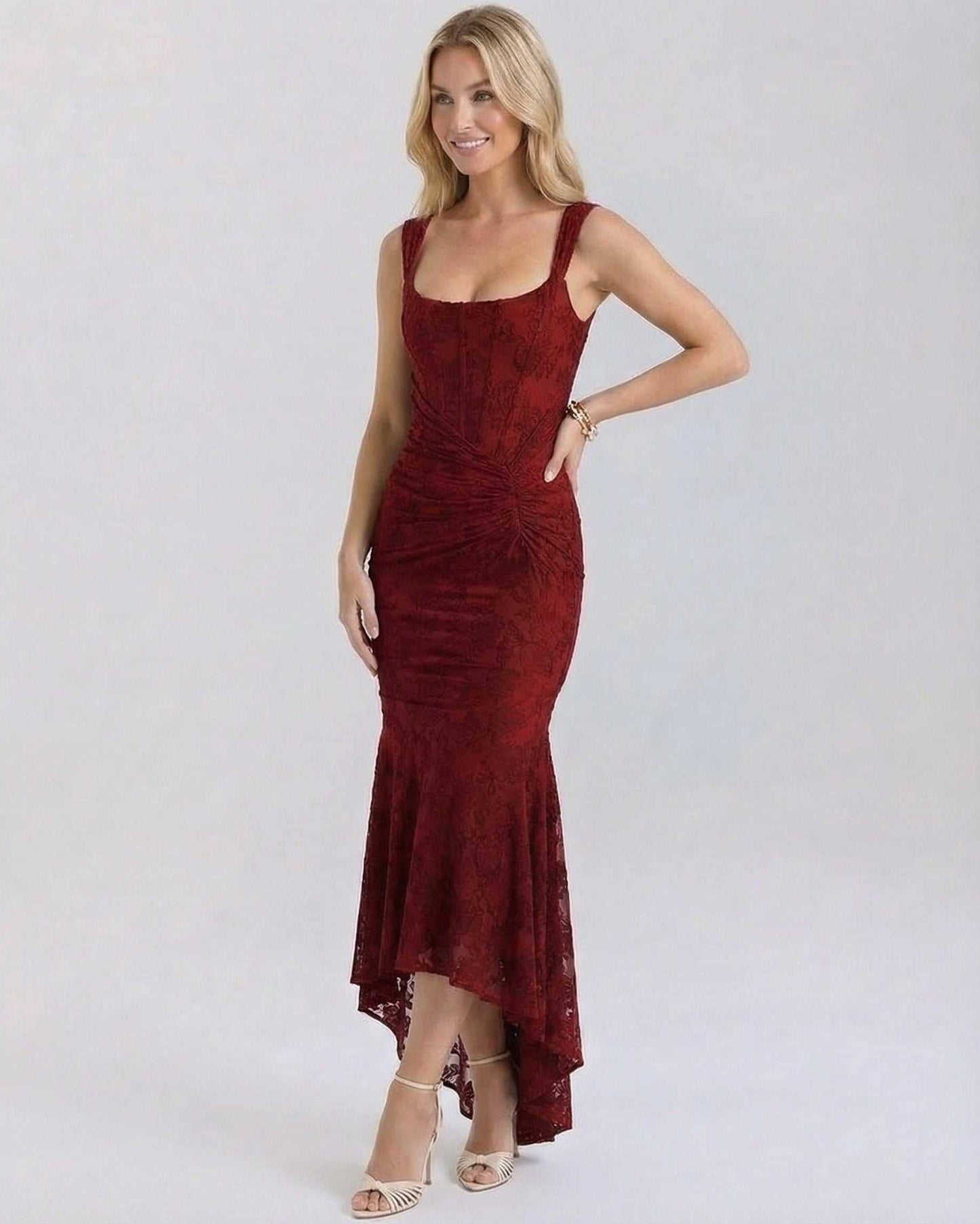 Crimson Maxi Dress