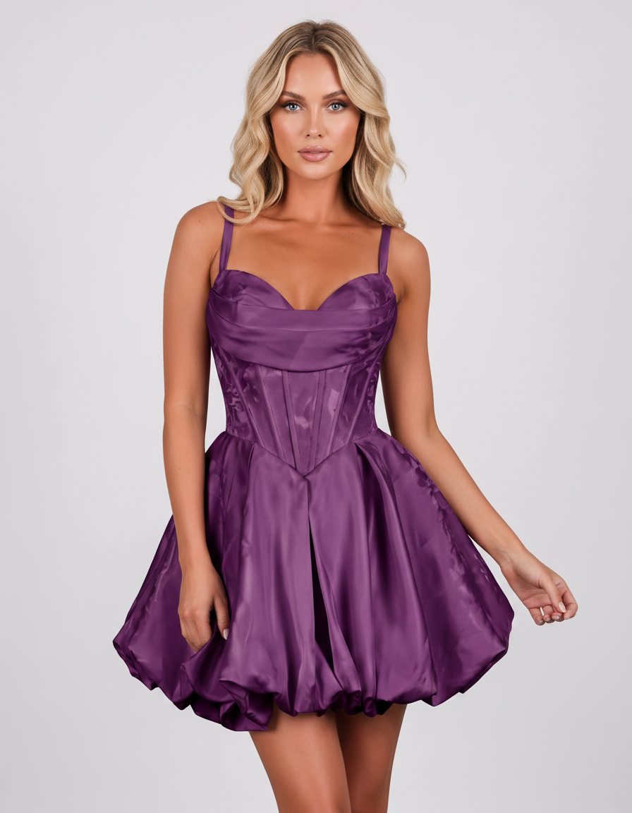 Purple Polyester Sleeveless Square Neck Fit and Flare Mini Dress | Slimona | SKU: VMD-582741936158204-PURPLE-L,VMD-582741936158204-PURPLE-M,VMD-582741936158204-PURPLE-S,VMD-582741936158204-PURPLE-XL,VMD-582741936158204-PURPLE-XS