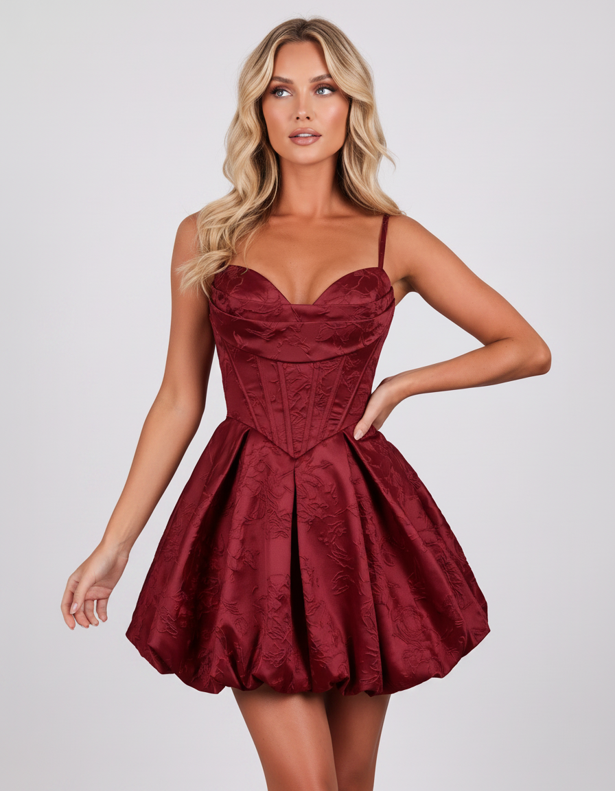 Burgundy Polyester Sleeveless Square Neck Fit and Flare Mini Dress | Slimona | SKU: VMD-582741936158204-BURGUNDY-L,VMD-582741936158204-BURGUNDY-M,VMD-582741936158204-BURGUNDY-S,VMD-582741936158204-BURGUNDY-XL,VMD-582741936158204-BURGUNDY-XS