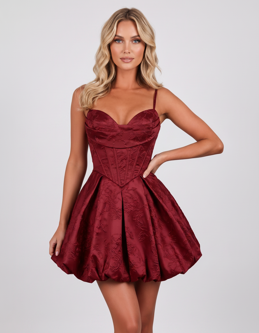 Burgundy Polyester Sleeveless Square Neck Fit and Flare Mini Dress | Slimona | SKU: VMD-582741936158204-BURGUNDY-L,VMD-582741936158204-BURGUNDY-M,VMD-582741936158204-BURGUNDY-S,VMD-582741936158204-BURGUNDY-XL,VMD-582741936158204-BURGUNDY-XS