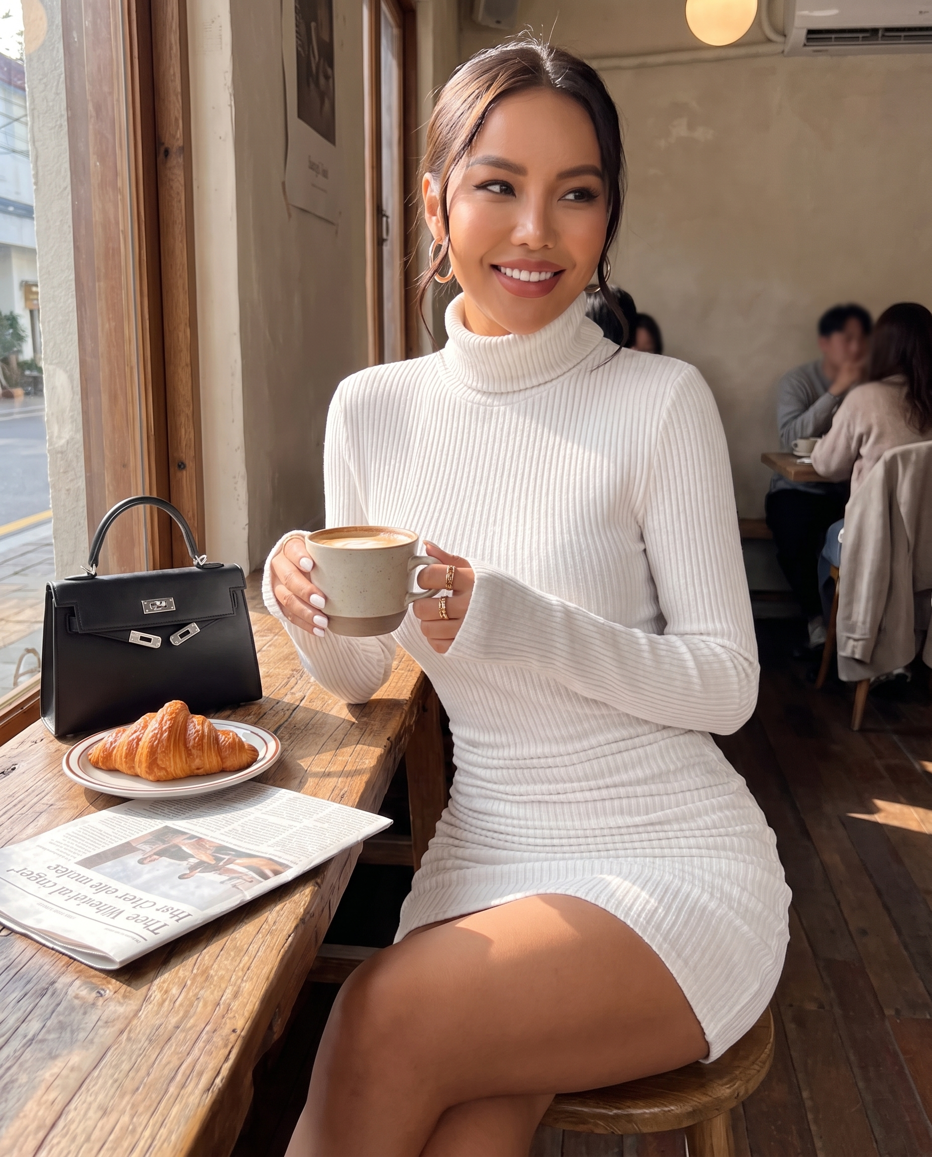 Dark Brown Knit Sheath Mini Dress | Slimona | SKU: SD-82932-darkbrown-2XL,SD-82932-darkbrown-L,SD-82932-darkbrown-M,SD-82932-darkbrown-S,SD-82932-darkbrown-XL,SD-82932-darkbrown-XS