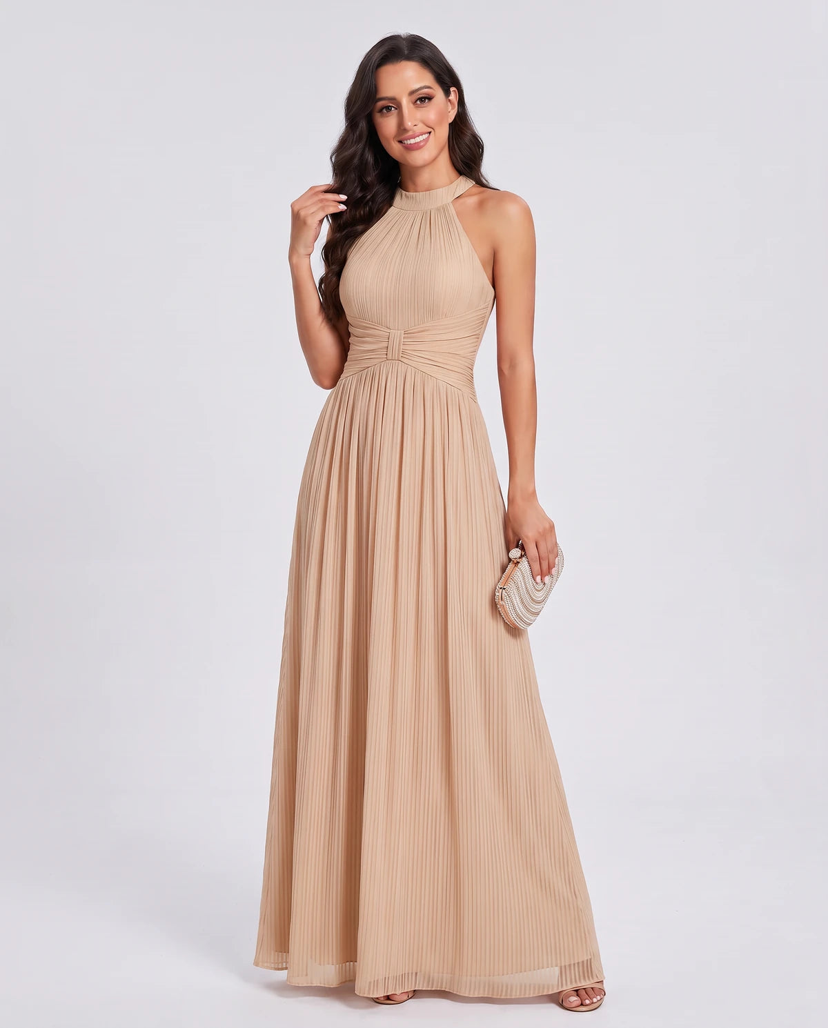 Honorine Maxi Dress — Champagne