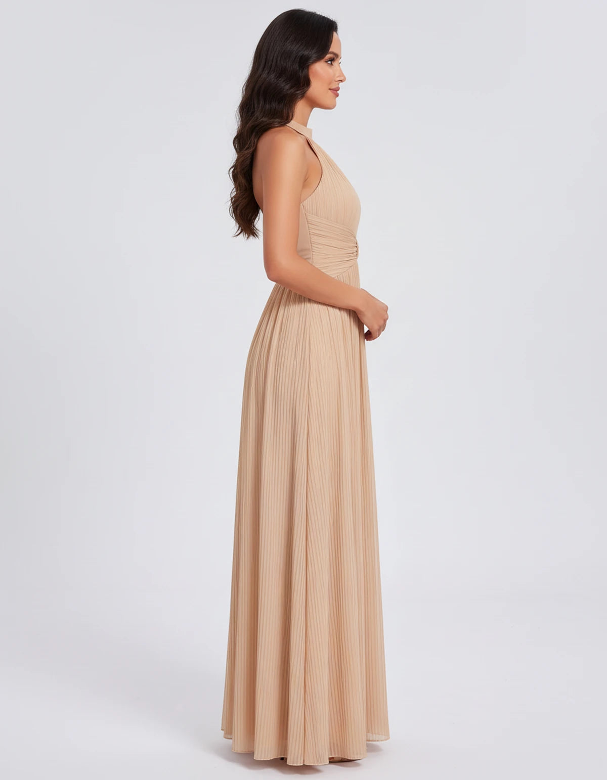Honorine Maxi Dress — Champagne | SKU: SD-91304-champagne-2,SD-91304-champagne-4,SD-91304-champagne-6,SD-91304-champagne-8,SD-91304-champagne-10,SD-91304-champagne-12,SD-91304-champagne-14,SD-91304-champagne-16,SD-91304-champagne-16W,SD-91304-champagne-18W,SD-91304-champagne-20W,SD-91304-champagne-22W