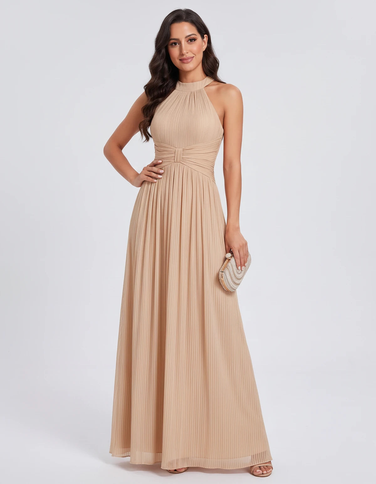 Honorine Maxi Dress — Champagne | SKU: SD-91304-champagne-2,SD-91304-champagne-4,SD-91304-champagne-6,SD-91304-champagne-8,SD-91304-champagne-10,SD-91304-champagne-12,SD-91304-champagne-14,SD-91304-champagne-16,SD-91304-champagne-16W,SD-91304-champagne-18W,SD-91304-champagne-20W,SD-91304-champagne-22W