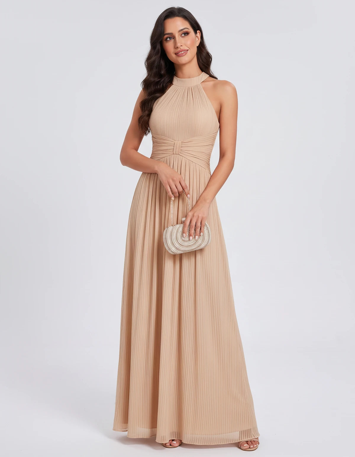 Honorine Maxi Dress — Champagne | SKU: SD-91304-champagne-2,SD-91304-champagne-4,SD-91304-champagne-6,SD-91304-champagne-8,SD-91304-champagne-10,SD-91304-champagne-12,SD-91304-champagne-14,SD-91304-champagne-16,SD-91304-champagne-16W,SD-91304-champagne-18W,SD-91304-champagne-20W,SD-91304-champagne-22W