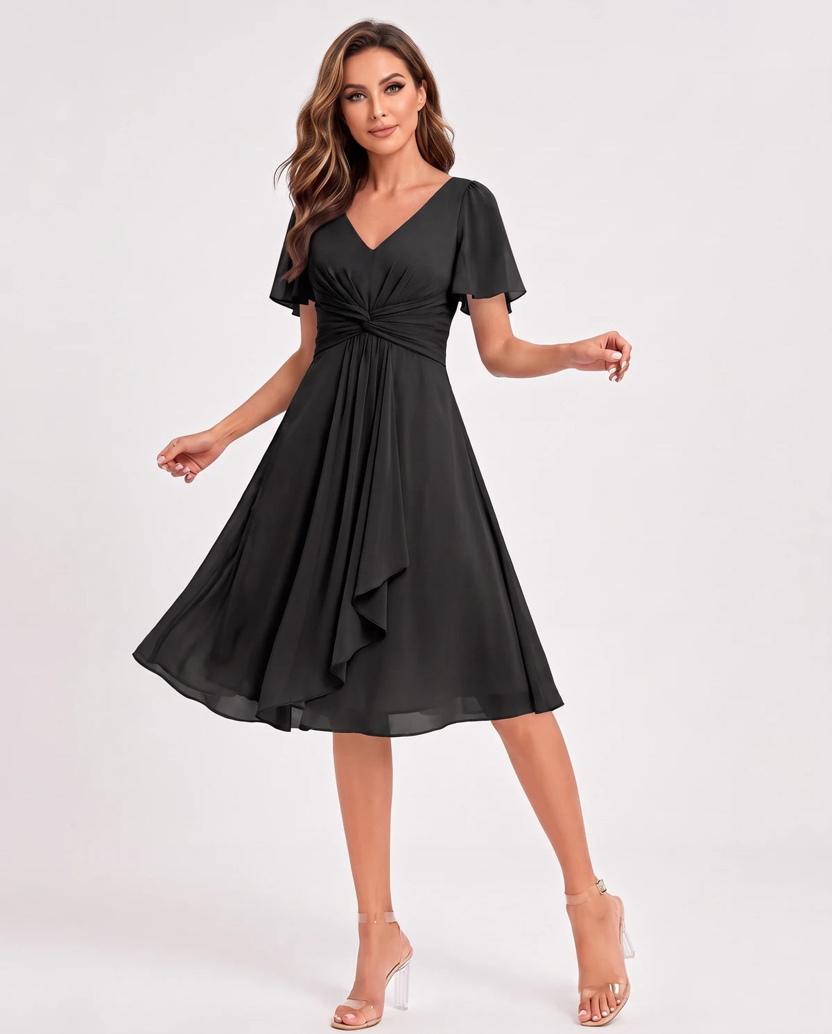 Hyacinthe Mini Dress — Black