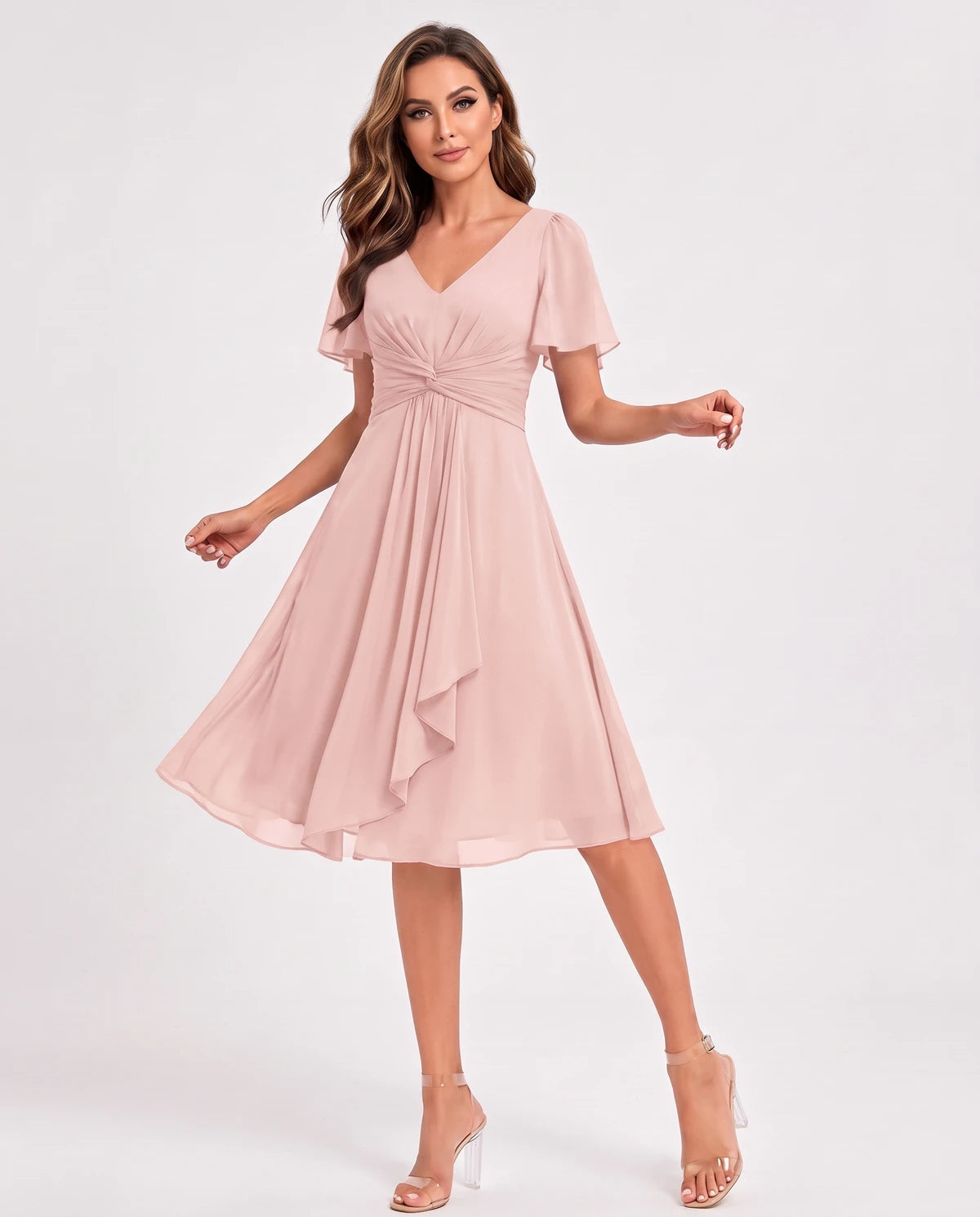 Hyacinthe Mini Dress — Blush