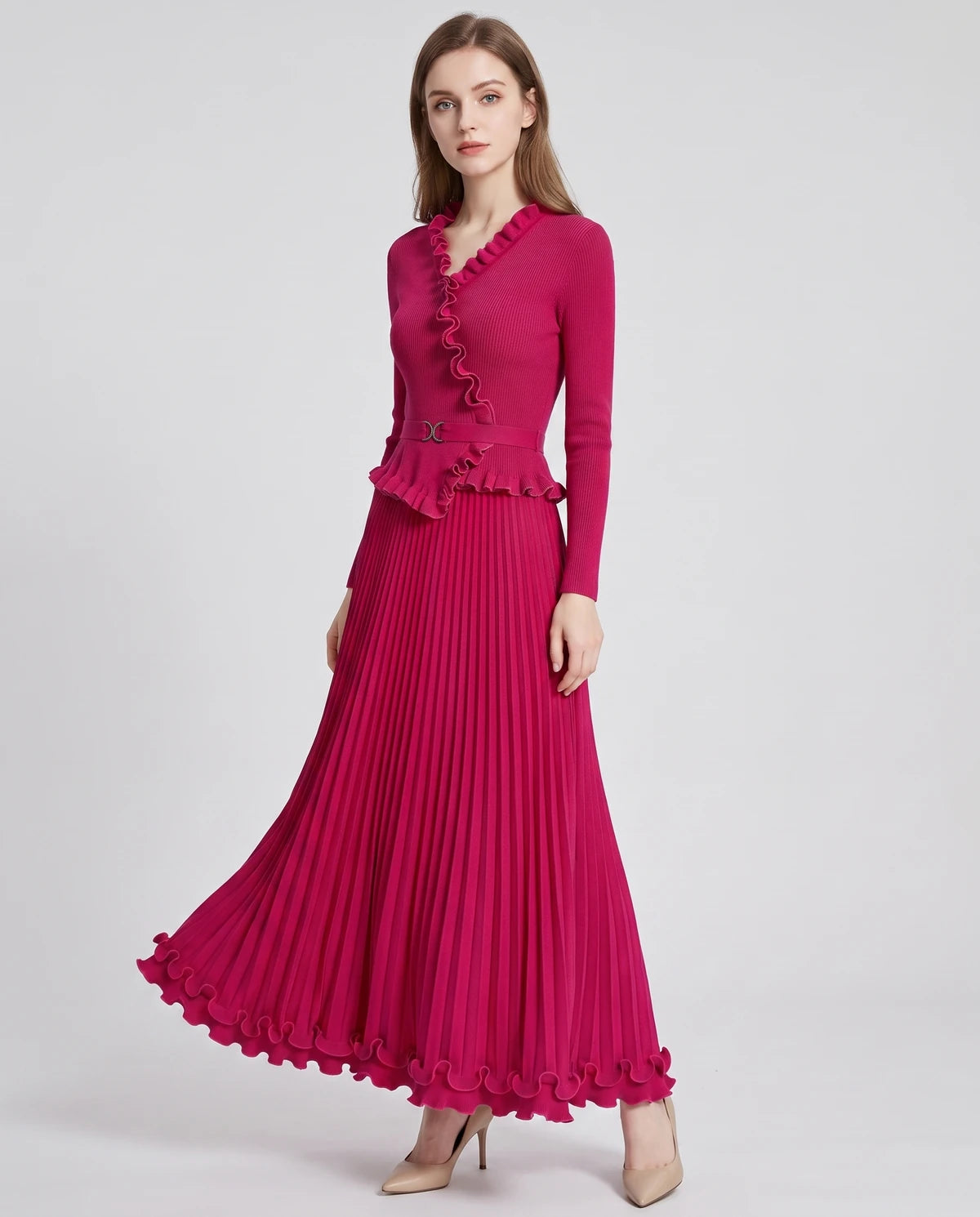 Idalia Midi Dresses — Rose