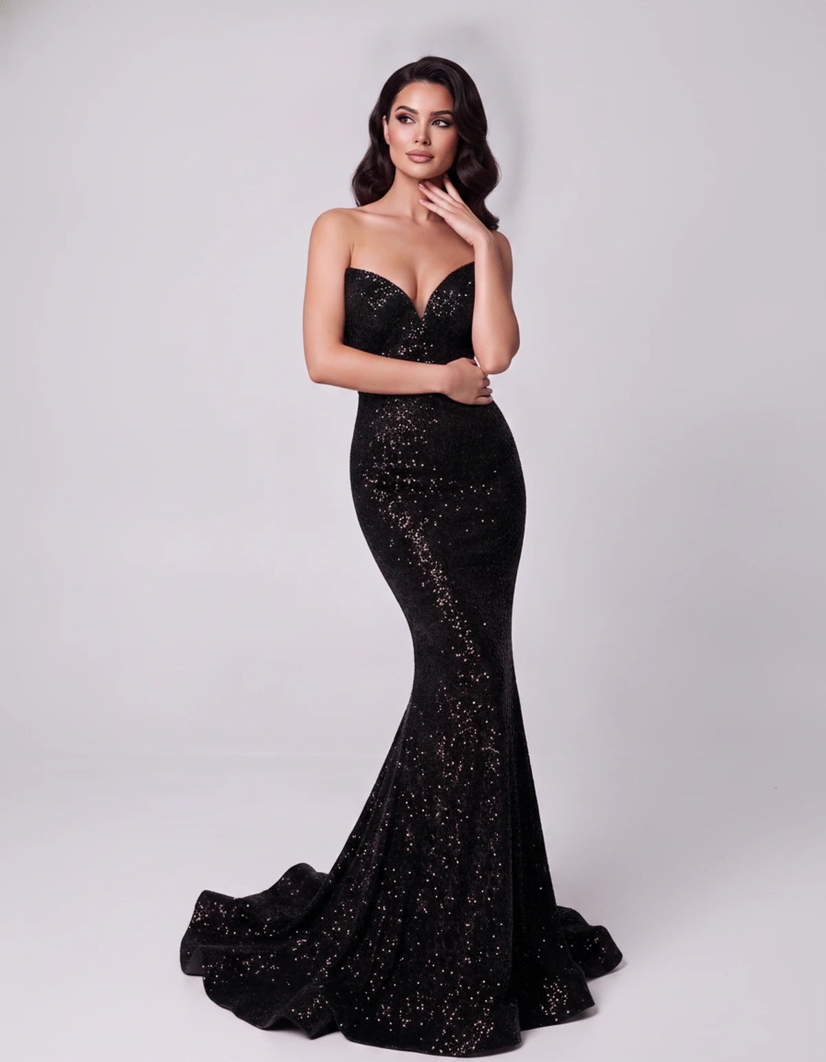 Ilaria Maxi Dress — Black | SKU: SD-01126-black-2,SD-01126-black-4,SD-01126-black-6,SD-01126-black-8,SD-01126-black-10,SD-01126-black-12,SD-01126-black-14,SD-01126-black-16