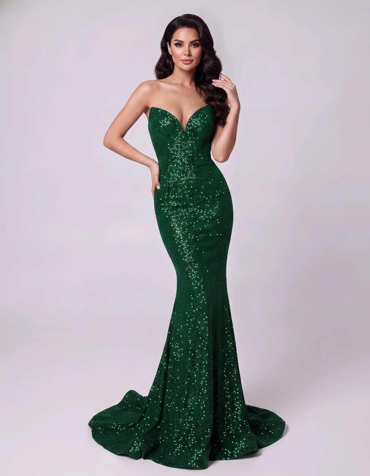 Ilaria Maxi Dress — Green | SKU: SD-01126-green-2,SD-01126-green-4,SD-01126-green-6,SD-01126-green-8,SD-01126-green-10,SD-01126-green-12,SD-01126-green-14,SD-01126-green-16