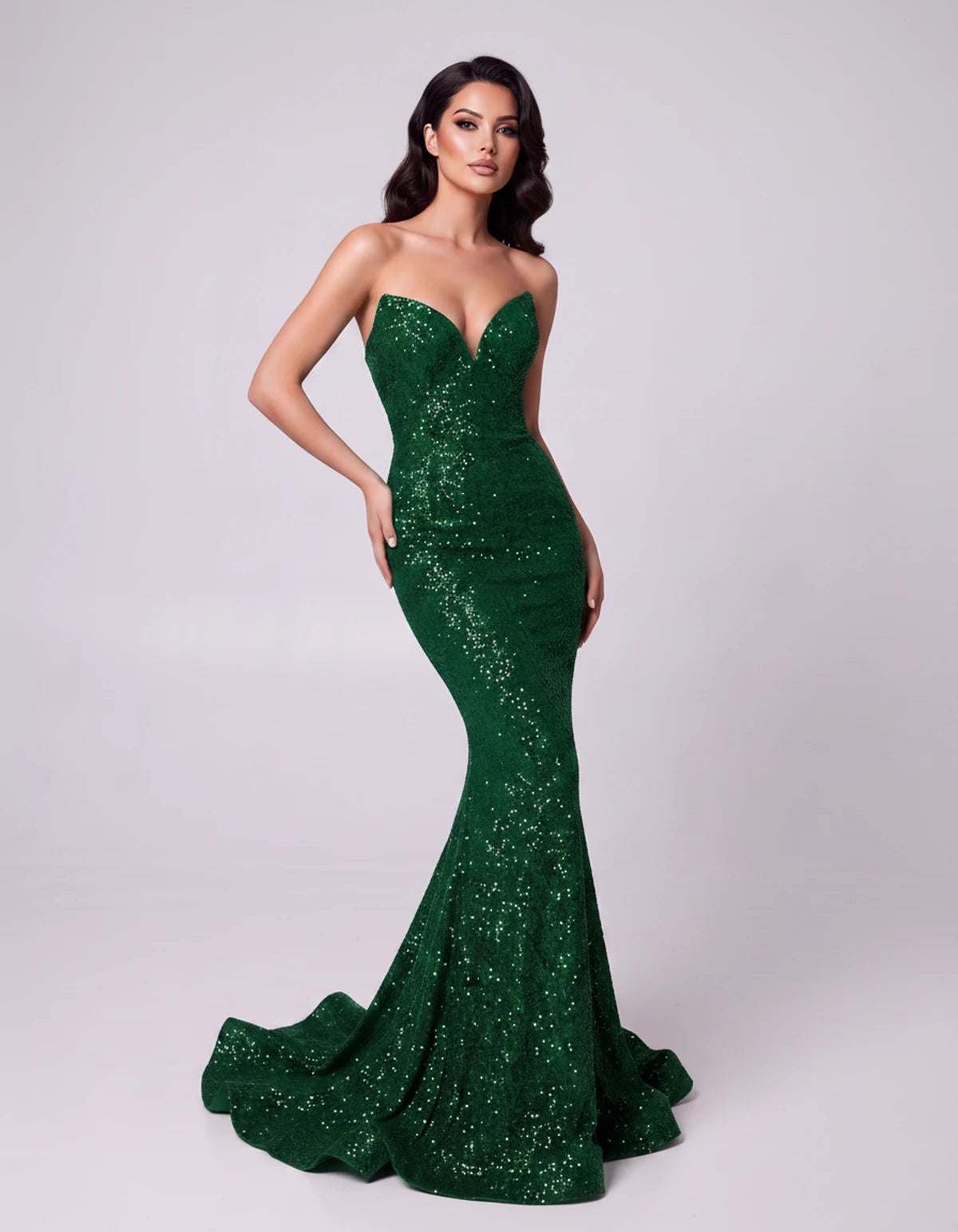 Ilaria Maxi Dress — Green | SKU: SD-01126-green-2,SD-01126-green-4,SD-01126-green-6,SD-01126-green-8,SD-01126-green-10,SD-01126-green-12,SD-01126-green-14,SD-01126-green-16