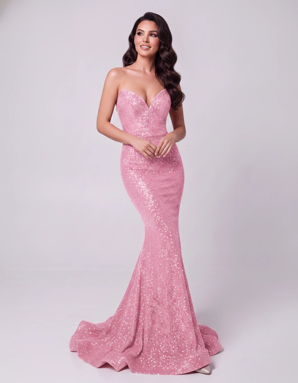 Ilaria Maxi Dress — Pink | SKU: SD-01126-pink-2,SD-01126-pink-4,SD-01126-pink-6,SD-01126-pink-8,SD-01126-pink-10,SD-01126-pink-12,SD-01126-pink-14,SD-01126-pink-16