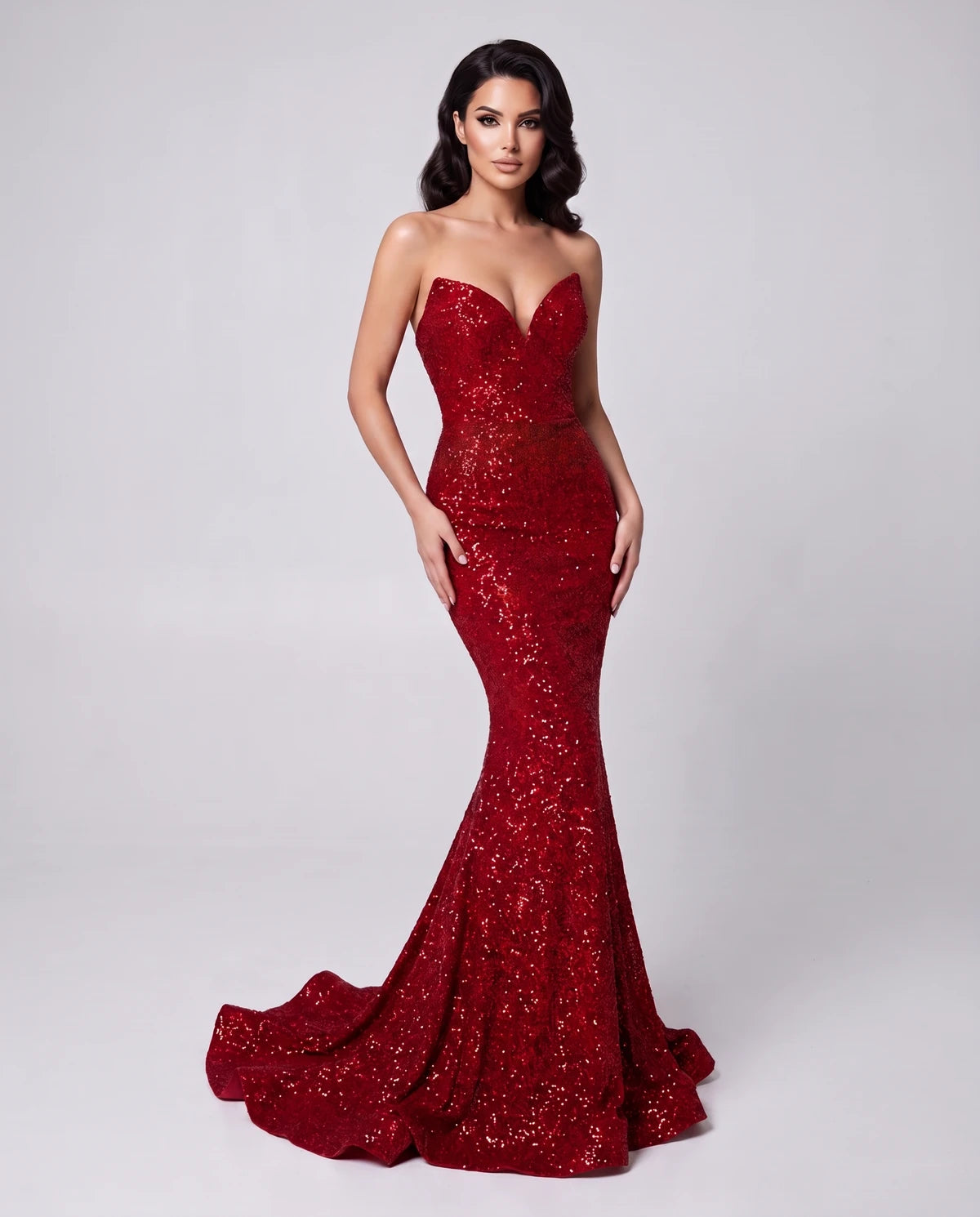 Ilaria Maxi Dress — Red