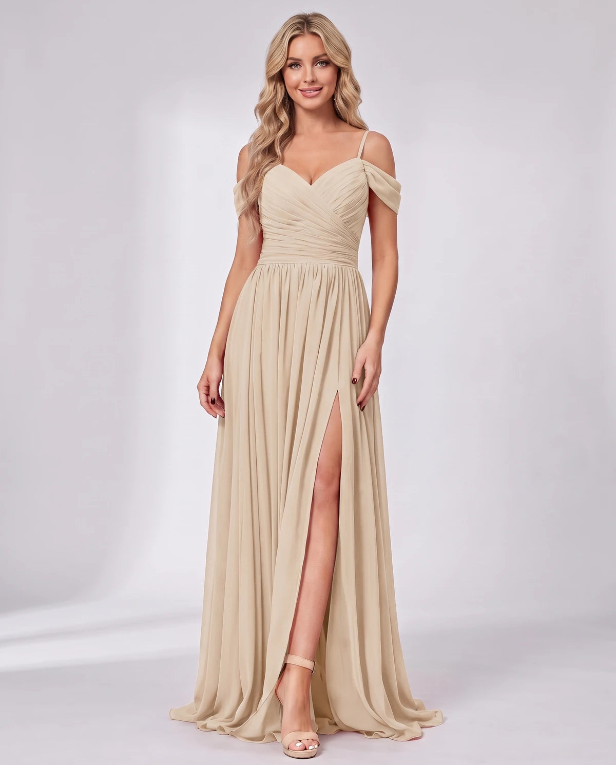 Ilonka Maxi Dress — Champagne