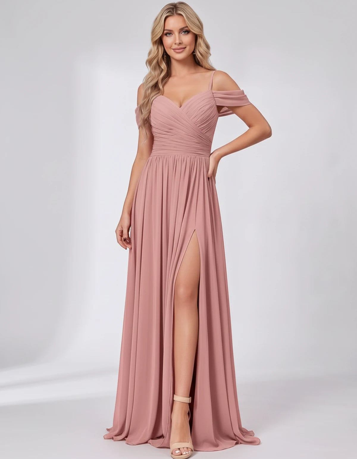 Ilonka Maxi Dress — Dusty Rose | SKU: SD-47780-dustyrose-2,SD-47780-dustyrose-4,SD-47780-dustyrose-6,SD-47780-dustyrose-8,SD-47780-dustyrose-10,SD-47780-dustyrose-12,SD-47780-dustyrose-14,SD-47780-dustyrose-16,SD-47780-dustyrose-16W,SD-47780-dustyrose-18W,SD-47780-dustyrose-20W,SD-47780-dustyrose-22W