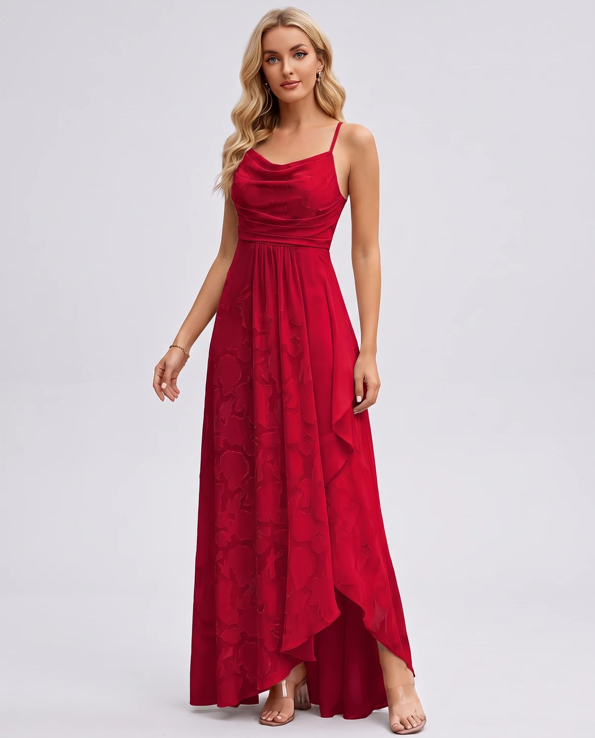 Immortelle Maxi Dress — Red
