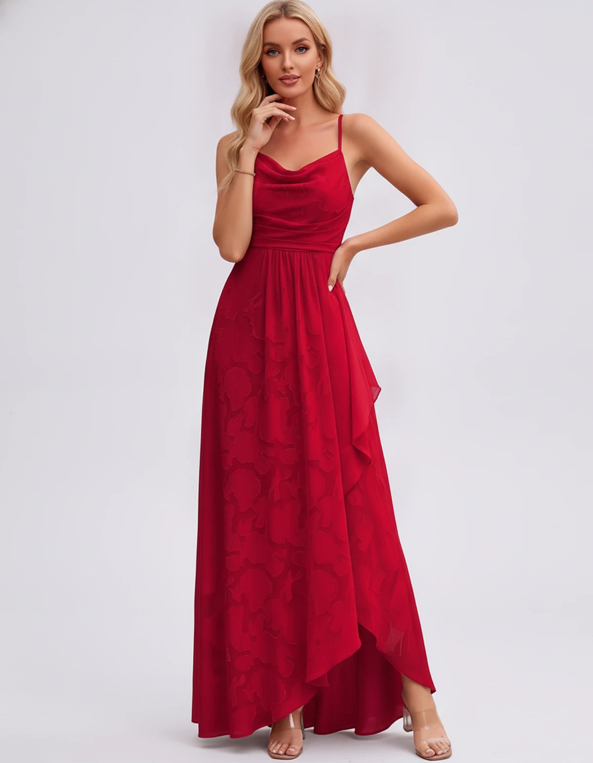Immortelle Maxi Dress — Red | SKU: SD-07779-red-2,SD-07779-red-4,SD-07779-red-6,SD-07779-red-8,SD-07779-red-10,SD-07779-red-12,SD-07779-red-14,SD-07779-red-16,SD-07779-red-16W,SD-07779-red-18W,SD-07779-red-20W,SD-07779-red-22W