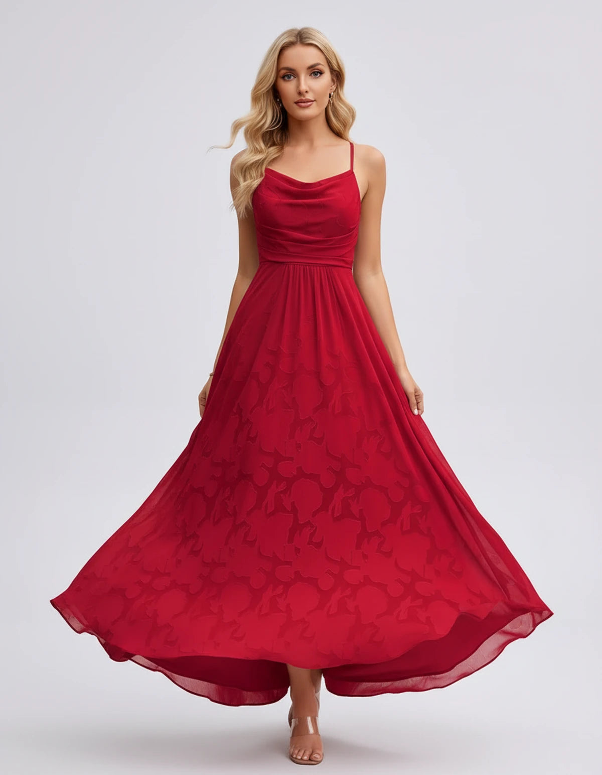 Immortelle Maxi Dress — Red | SKU: SD-07779-red-2,SD-07779-red-4,SD-07779-red-6,SD-07779-red-8,SD-07779-red-10,SD-07779-red-12,SD-07779-red-14,SD-07779-red-16,SD-07779-red-16W,SD-07779-red-18W,SD-07779-red-20W,SD-07779-red-22W