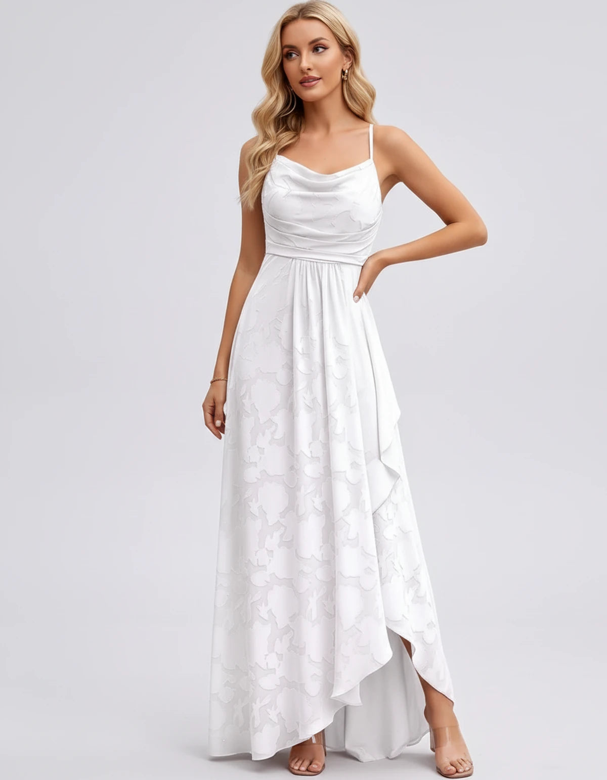 Immortelle Maxi Dress — White | SKU: SD-07779-white-2,SD-07779-white-4,SD-07779-white-6,SD-07779-white-8,SD-07779-white-10,SD-07779-white-12,SD-07779-white-14,SD-07779-white-16,SD-07779-white-16W,SD-07779-white-18W,SD-07779-white-20W,SD-07779-white-22W