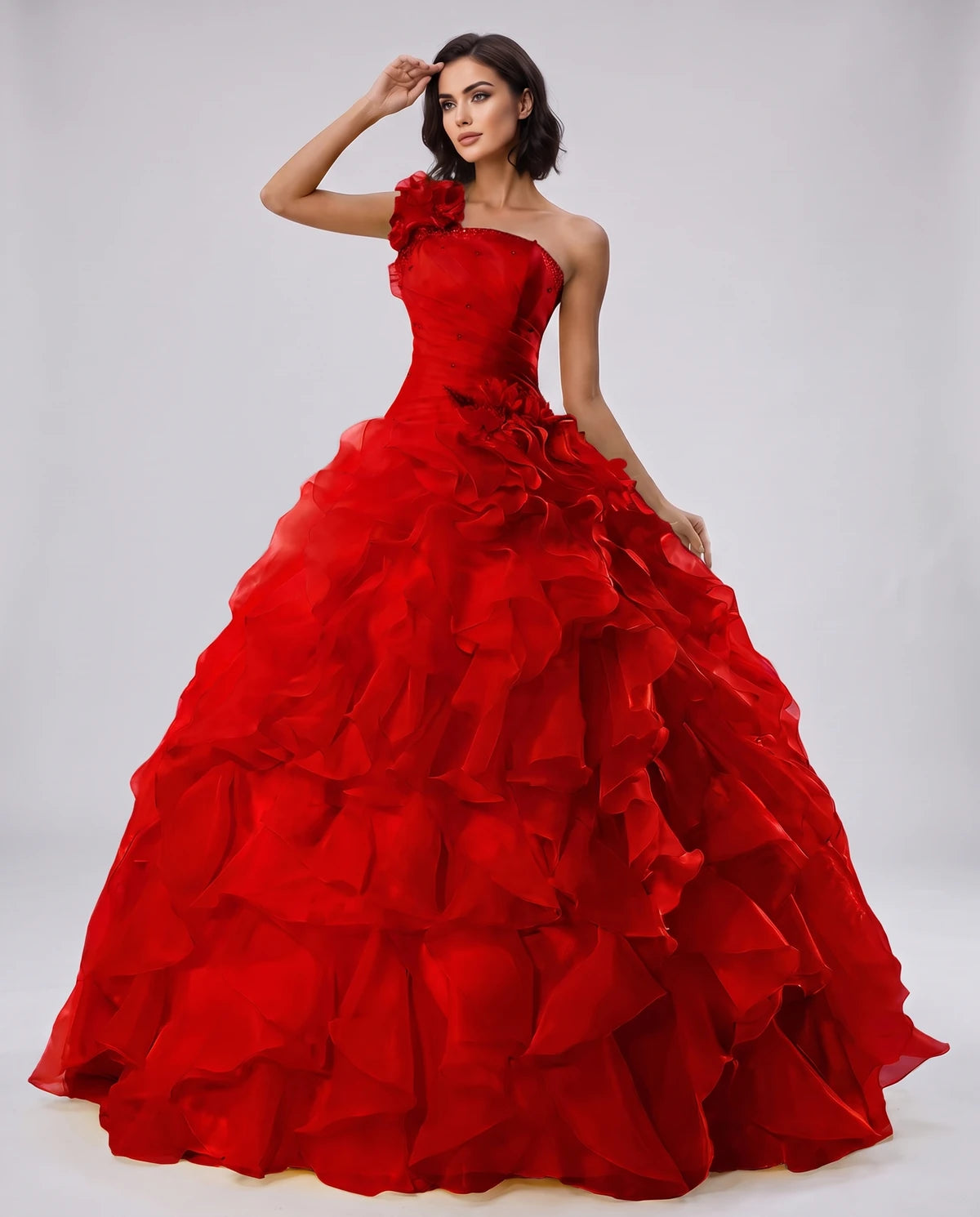 Imogen Maxi Dress — Bright Red