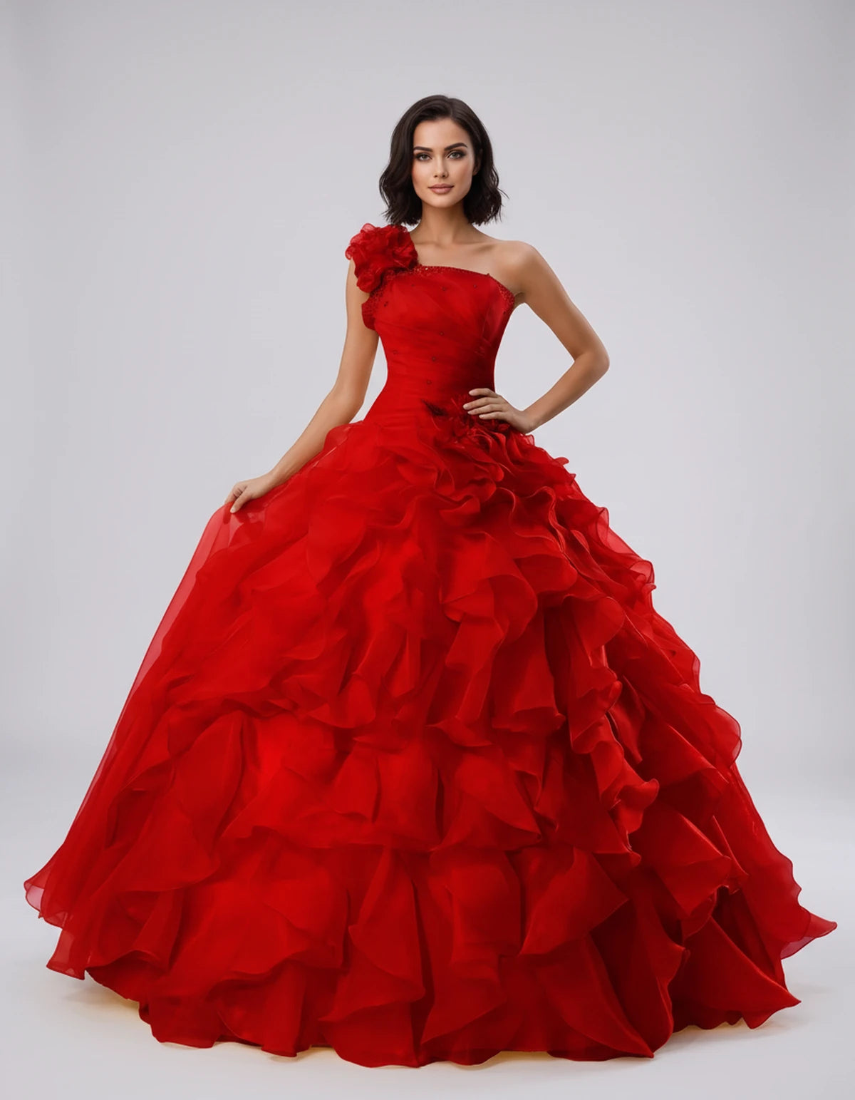 Imogen Maxi Dress — Bright Red | SKU: SD-22482-brightred-2,SD-22482-brightred-4,SD-22482-brightred-6,SD-22482-brightred-8,SD-22482-brightred-10,SD-22482-brightred-12,SD-22482-brightred-14,SD-22482-brightred-14W,SD-22482-brightred-16,SD-22482-brightred-16W,SD-22482-brightred-18W