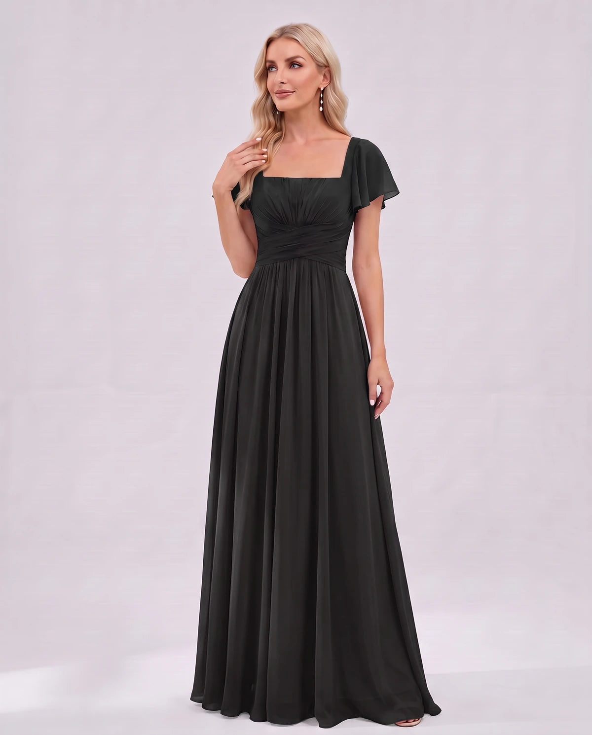 Iolanthe Maxi Dress — Black | SKU: SD-05348-black-2,SD-05348-black-4,SD-05348-black-6,SD-05348-black-8,SD-05348-black-10,SD-05348-black-12,SD-05348-black-14,SD-05348-black-16,SD-05348-black-16W,SD-05348-black-18W,SD-05348-black-20W,SD-05348-black-22W