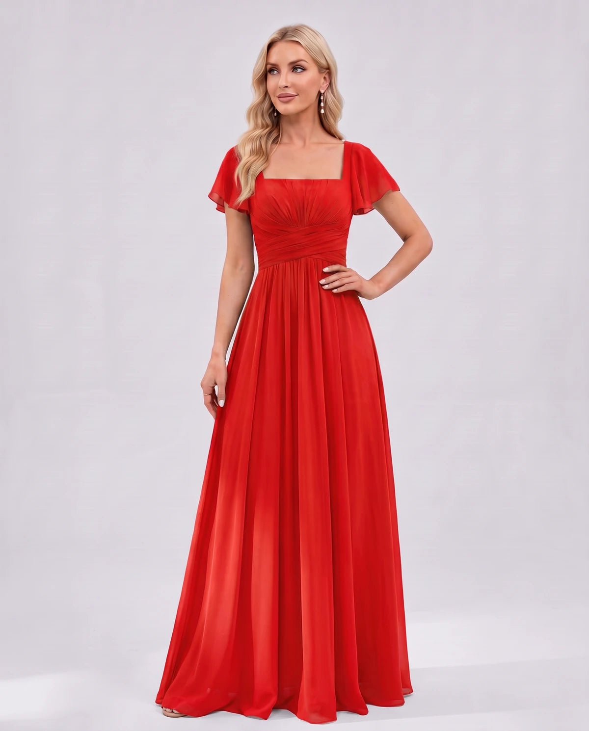 Iolanthe Maxi Dress — Red | SKU: SD-05348-red-2,SD-05348-red-4,SD-05348-red-6,SD-05348-red-8,SD-05348-red-10,SD-05348-red-12,SD-05348-red-14,SD-05348-red-16,SD-05348-red-16W,SD-05348-red-18W,SD-05348-red-20W,SD-05348-red-22W