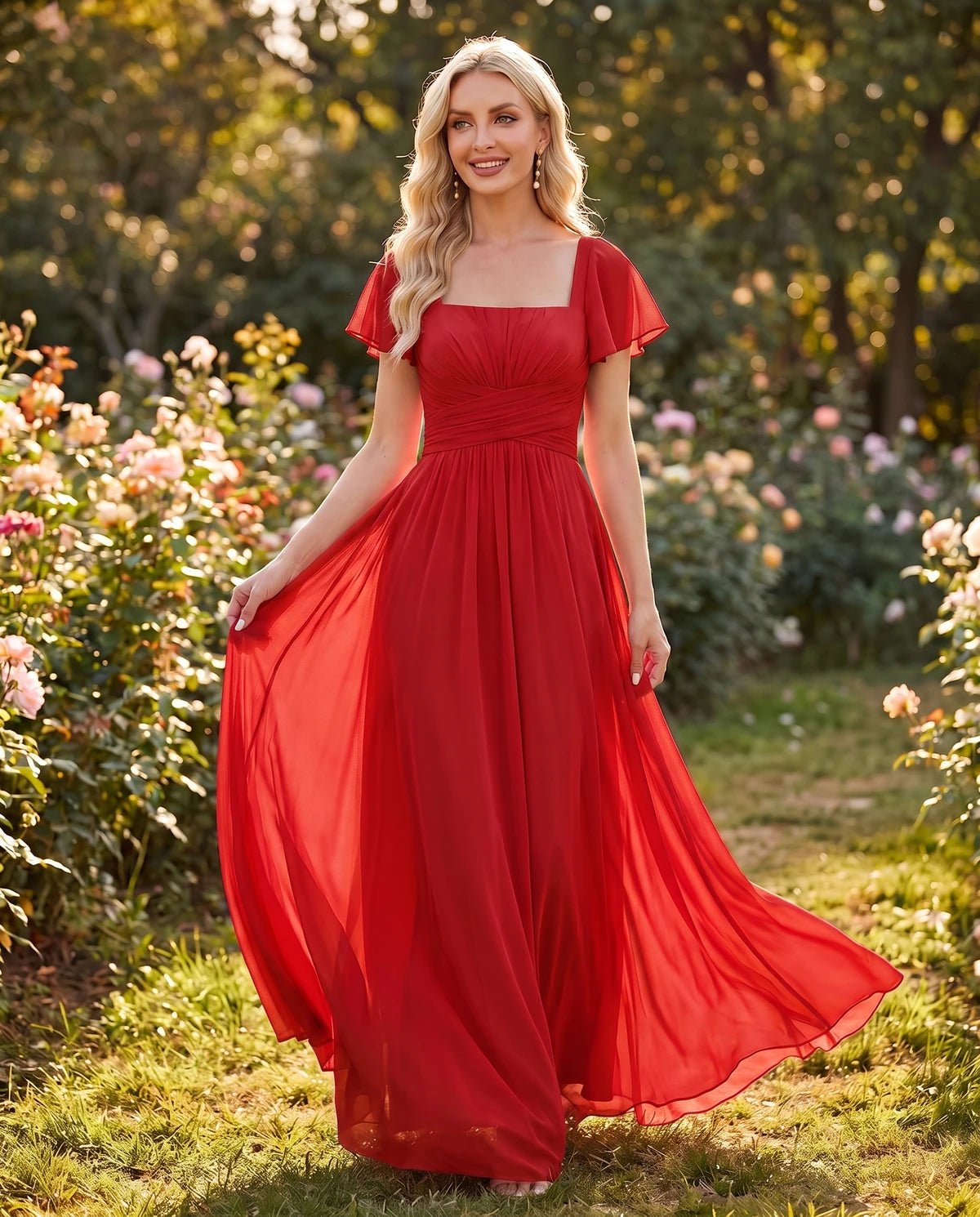 Iolanthe Maxi Dress — Red | SKU: SD-05348-red-2,SD-05348-red-4,SD-05348-red-6,SD-05348-red-8,SD-05348-red-10,SD-05348-red-12,SD-05348-red-14,SD-05348-red-16,SD-05348-red-16W,SD-05348-red-18W,SD-05348-red-20W,SD-05348-red-22W