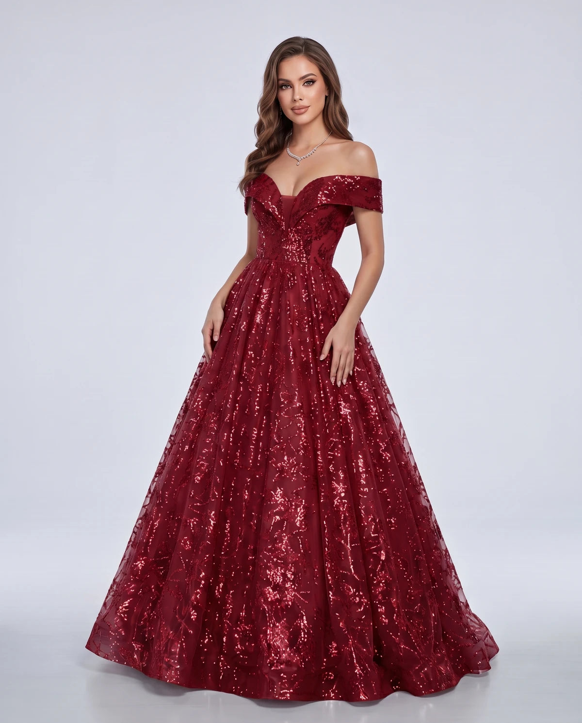 Isabeau Maxi Dress — Burgundy