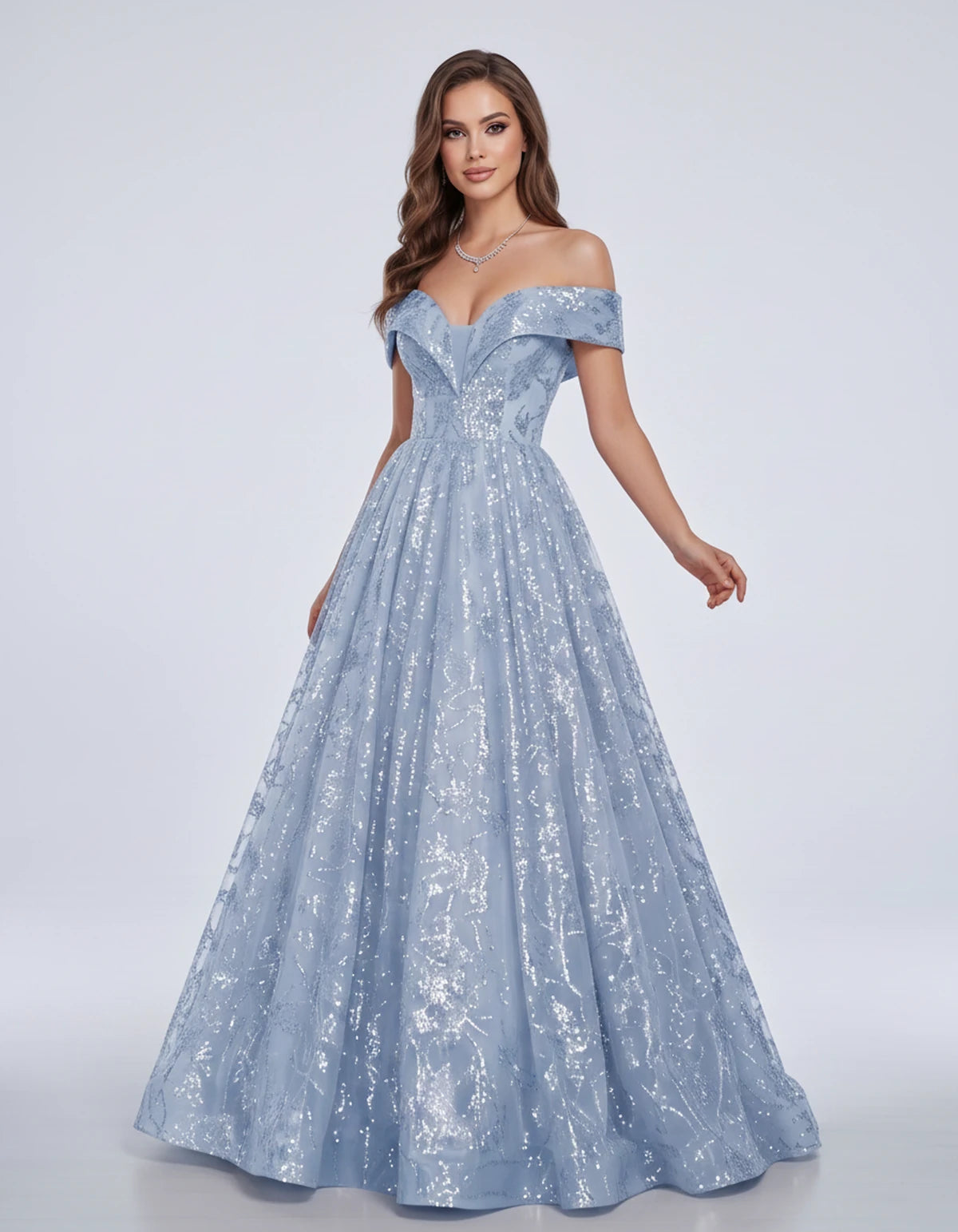 Isabeau Maxi Dress — Dusty Blue | SKU: SD-77609-dustyblue-2,SD-77609-dustyblue-4,SD-77609-dustyblue-6,SD-77609-dustyblue-8,SD-77609-dustyblue-10,SD-77609-dustyblue-12,SD-77609-dustyblue-14,SD-77609-dustyblue-14W,SD-77609-dustyblue-16,SD-77609-dustyblue-16W,SD-77609-dustyblue-18W