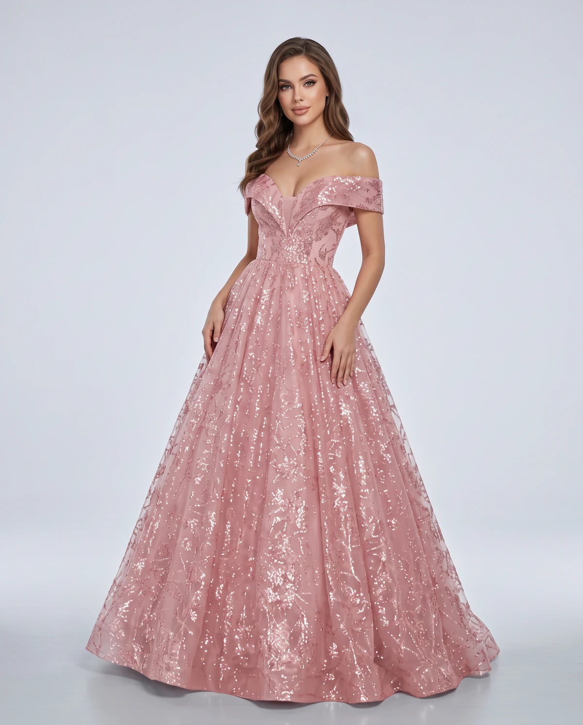 Isabeau Maxi Dress — Dusty Rose