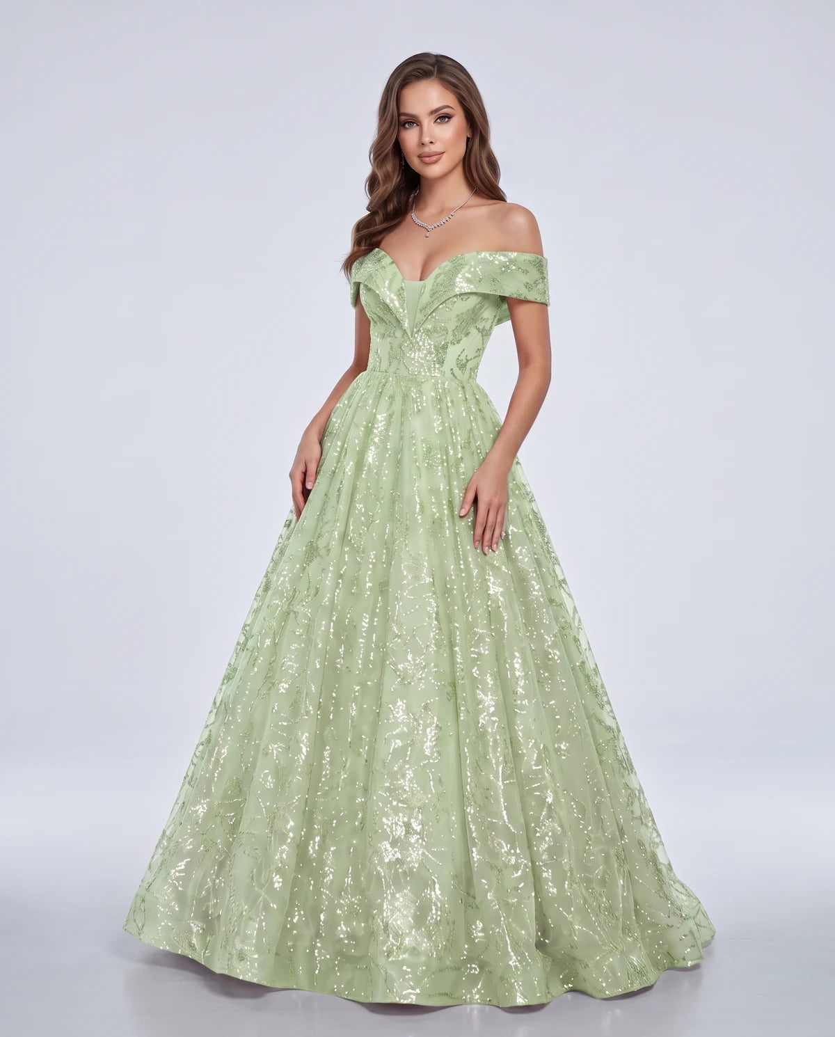 Isabeau Maxi Dress — Mint