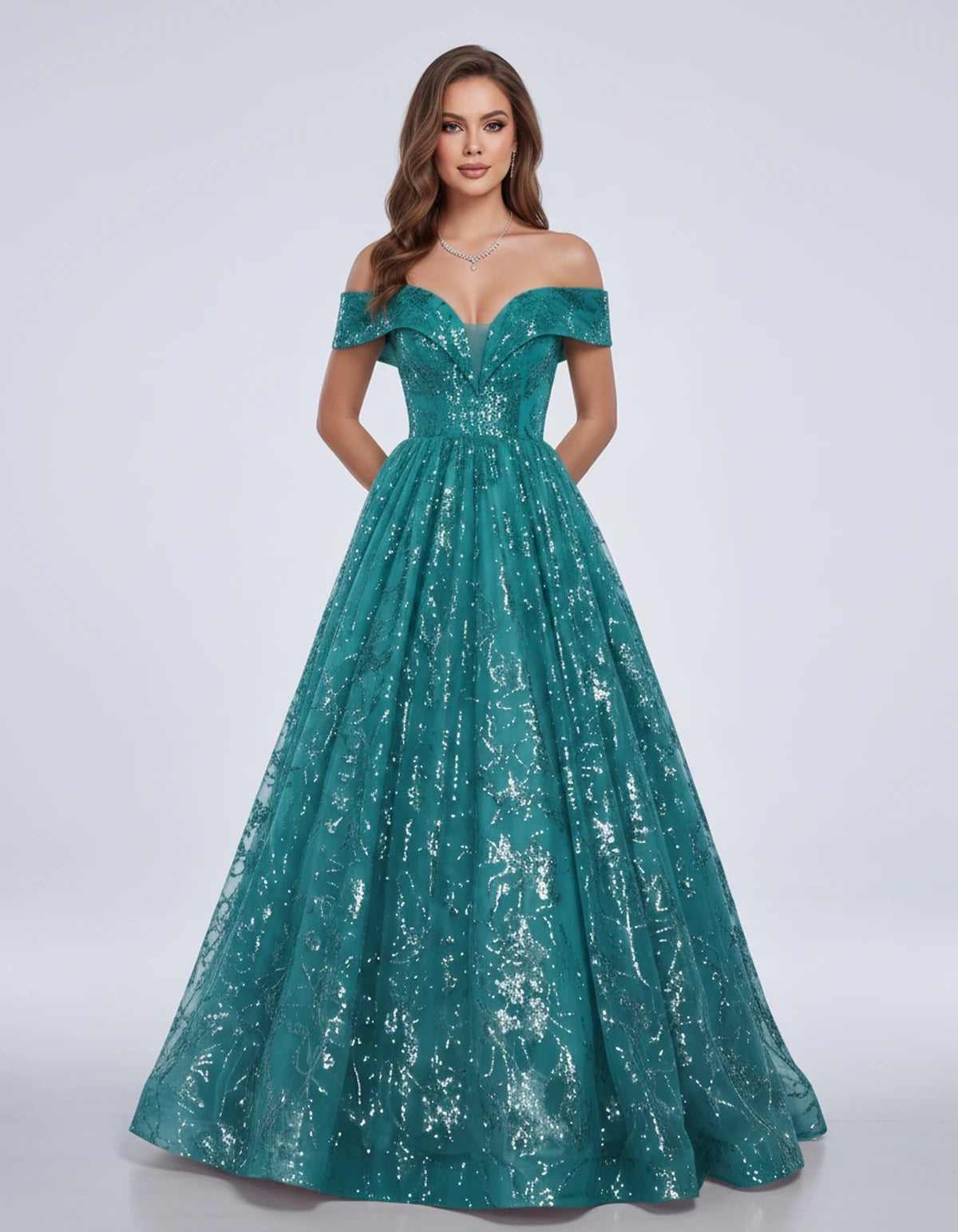 Isabeau Maxi Dress — Peacock | SKU: SD-77609-peacock-2,SD-77609-peacock-4,SD-77609-peacock-6,SD-77609-peacock-8,SD-77609-peacock-10,SD-77609-peacock-12,SD-77609-peacock-14,SD-77609-peacock-14W,SD-77609-peacock-16,SD-77609-peacock-16W,SD-77609-peacock-18W