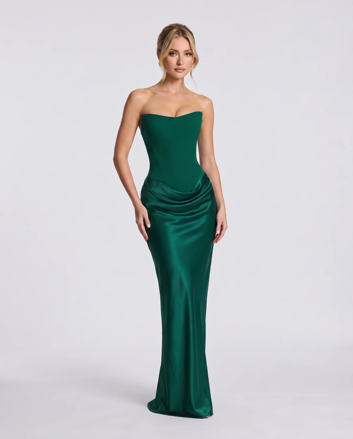 Isaura Maxi Dress — Emerald Green
