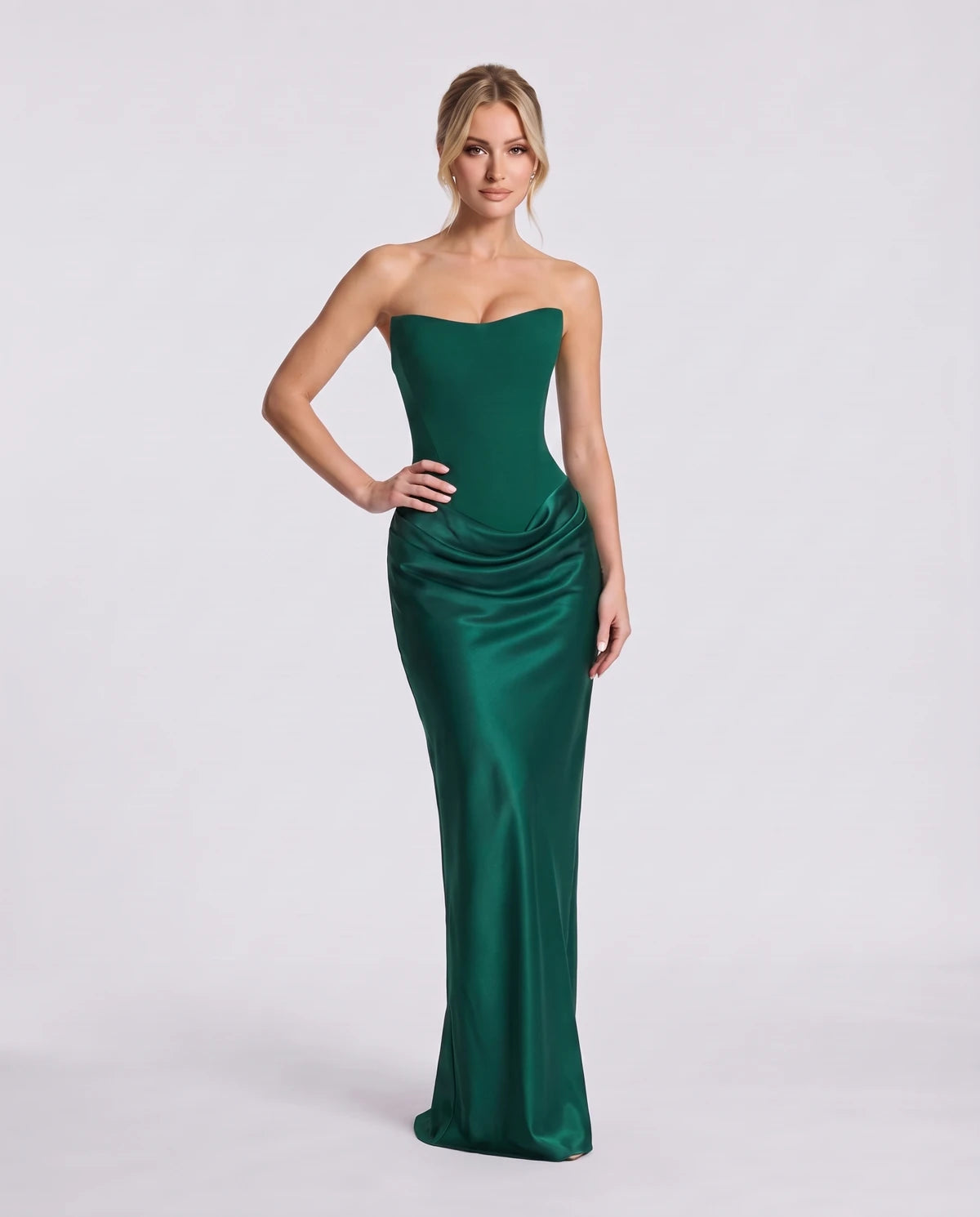 Isaura Maxi Dress — Emerald Green | SKU: SD-18882-emeraldgreen-XS,SD-18882-emeraldgreen-S,SD-18882-emeraldgreen-M,SD-18882-emeraldgreen-L